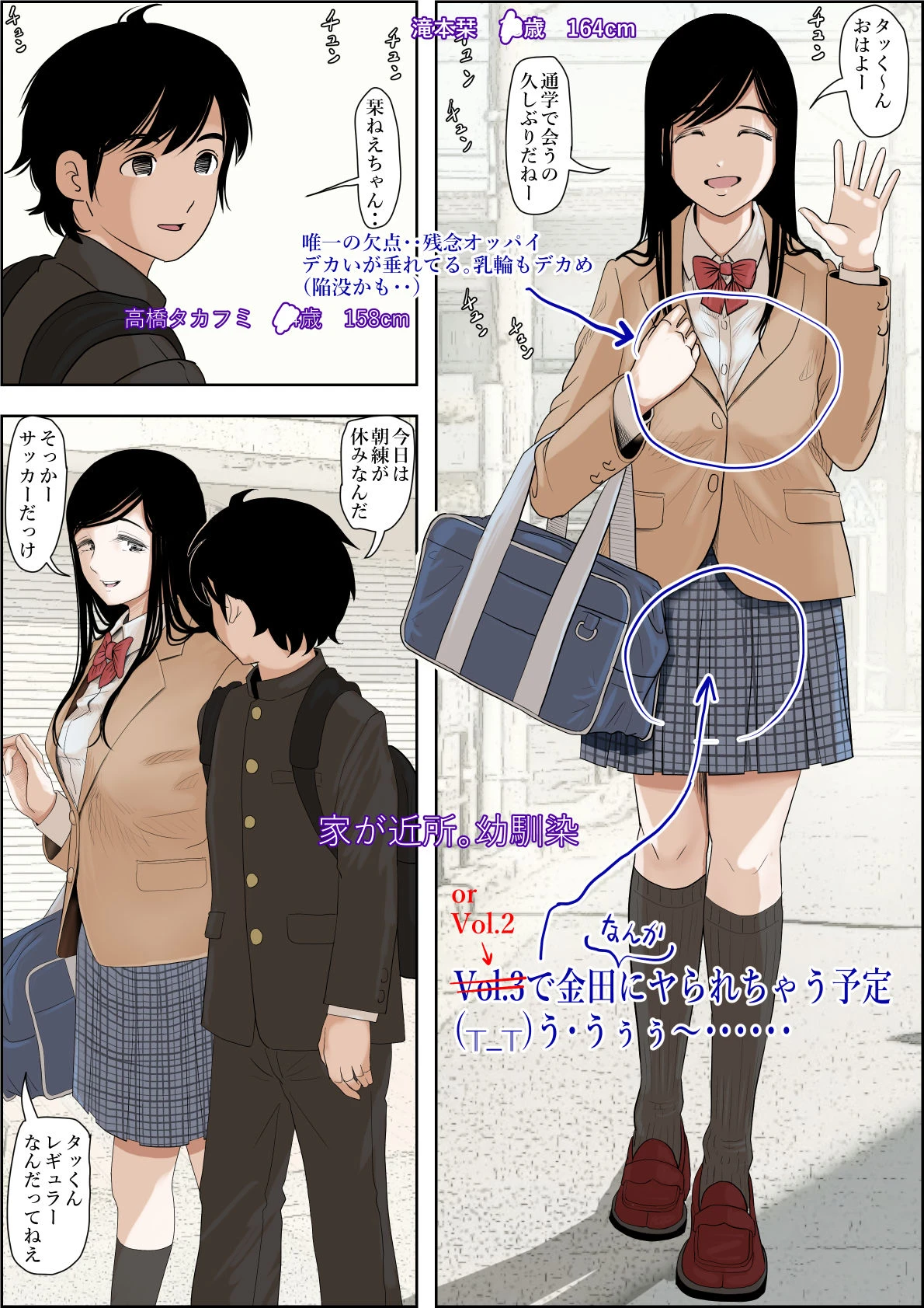 金田は何も悪くないVol.1 2ページ