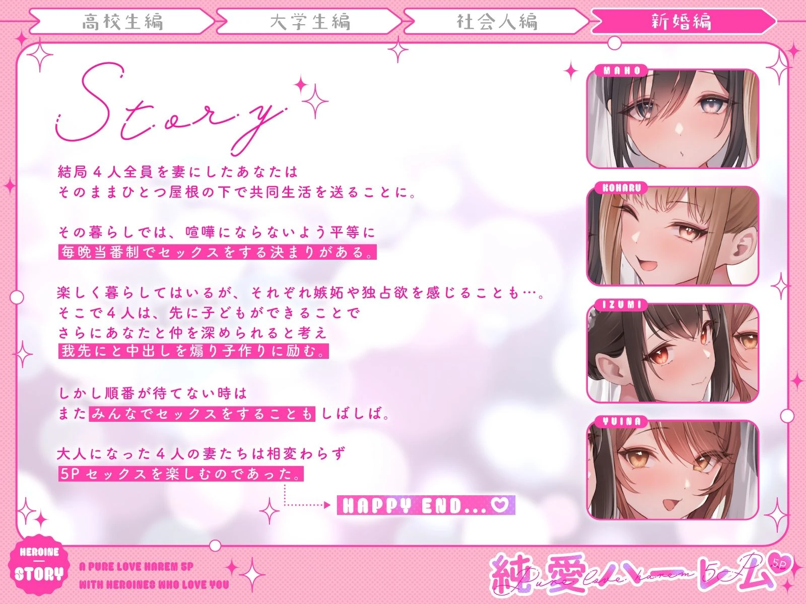 1番に孕みたい妻達とラブラブ新婚ハーレム〜中出し当番制で円満子作り5P性活〜 6ページ