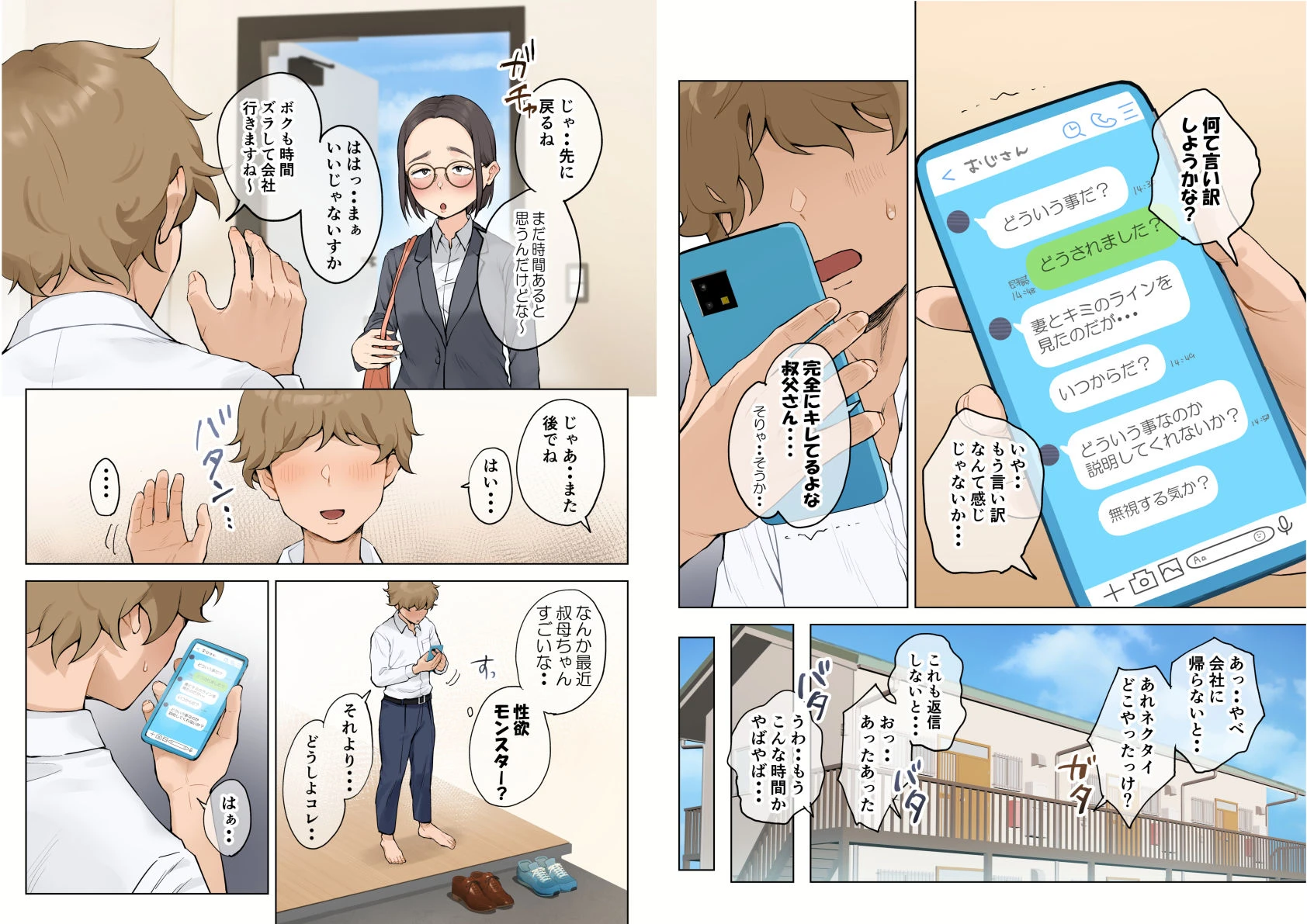 熟女の叔母さんにカワイイを連呼しちゃうヤバい甥っ子の話2.5 5ページ