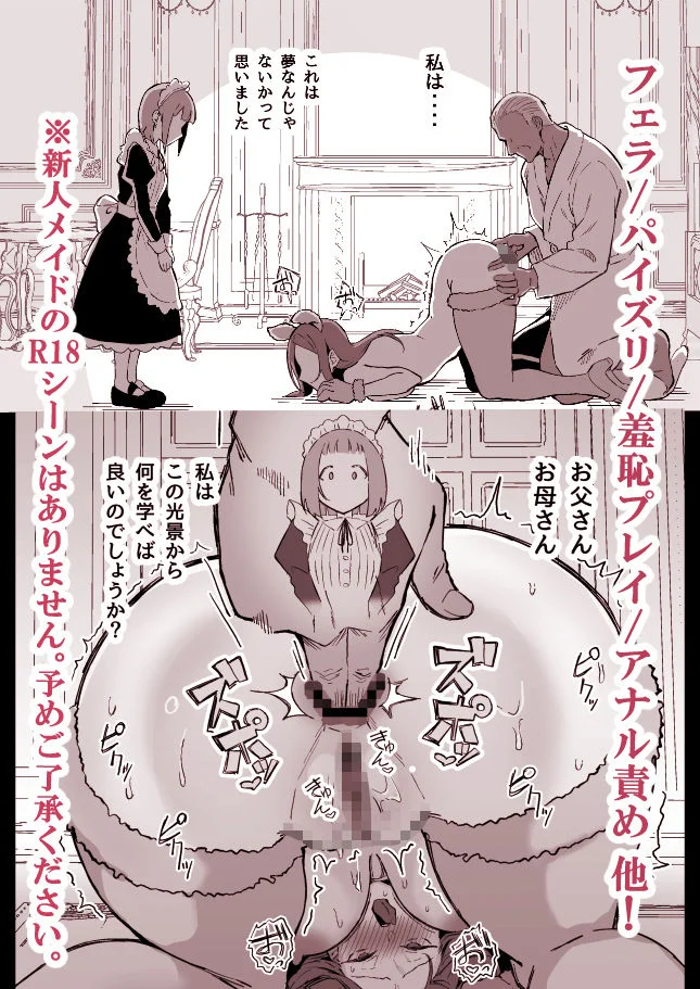 憧れの先輩メイド長の夜伽を見学 9ページ