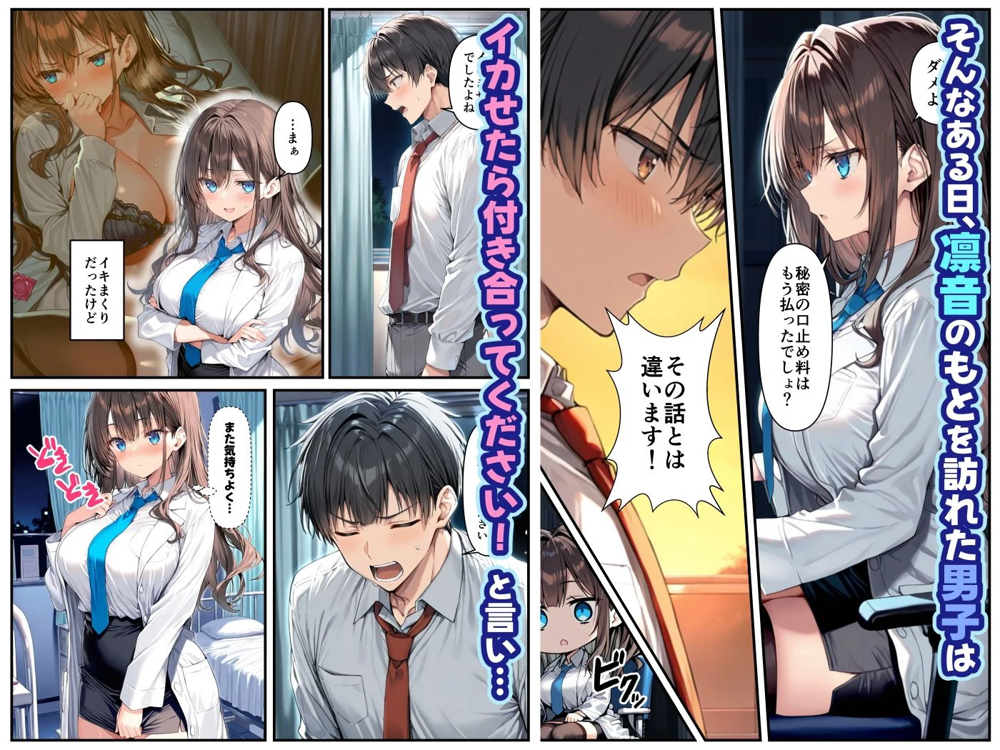 クールぶってるドスケベ保健室の先生が、男子生徒のデカチンポに敗北絶頂潮吹きする話。 6ページ