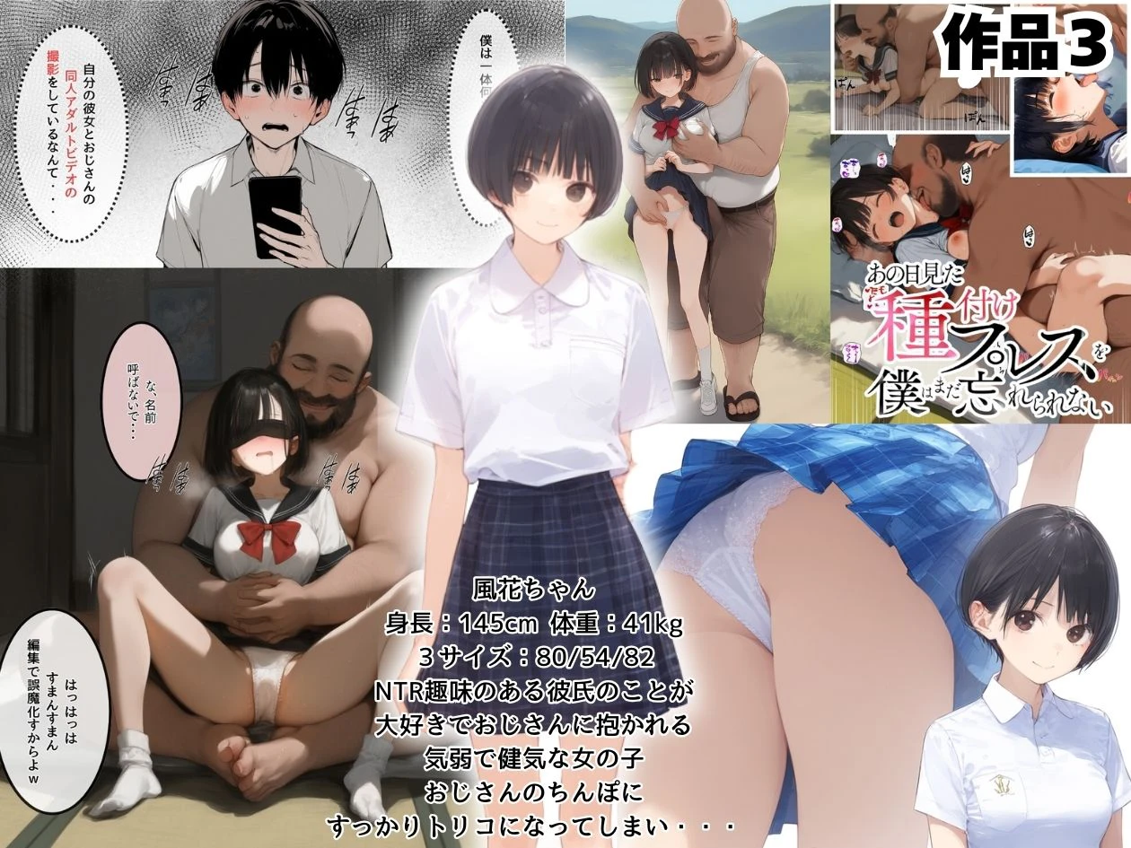 【総集編】透明感のある美少女4人をおじさんちんぽでずっぽずぽに大満喫しちゃうぞ!すぺしゃる!!全4作品 7ページ