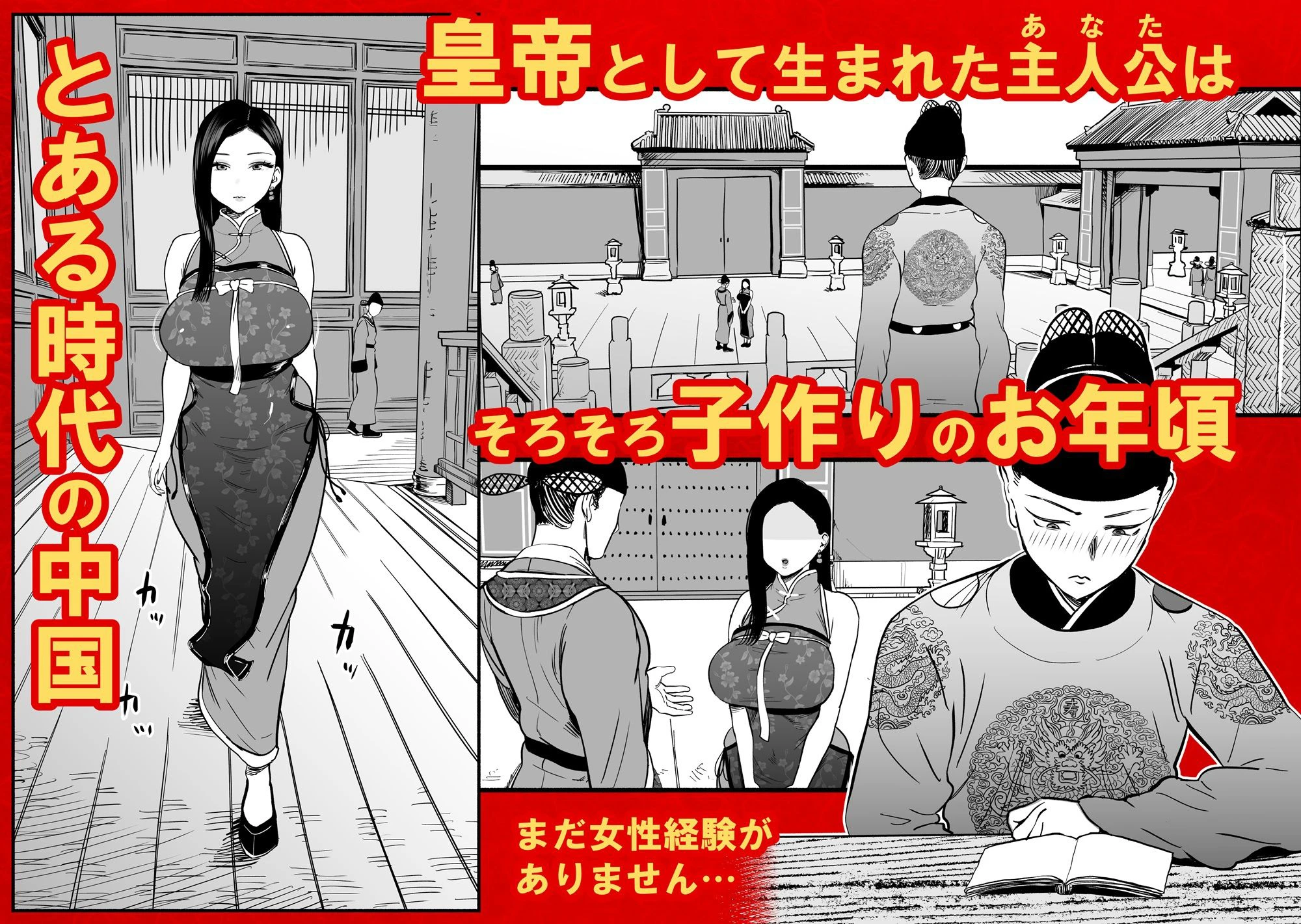 皇帝の指南役 -クールな宮女の筆おろし子作り指導- 2ページ