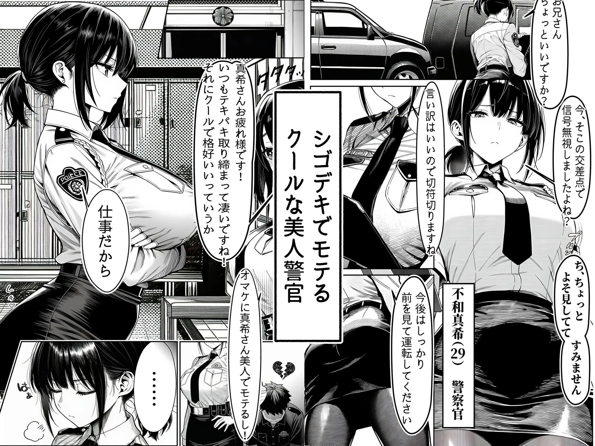 女性警察官（29歳）が、チンピラのチンポに逆取り調べをされて エロ漫画 無料