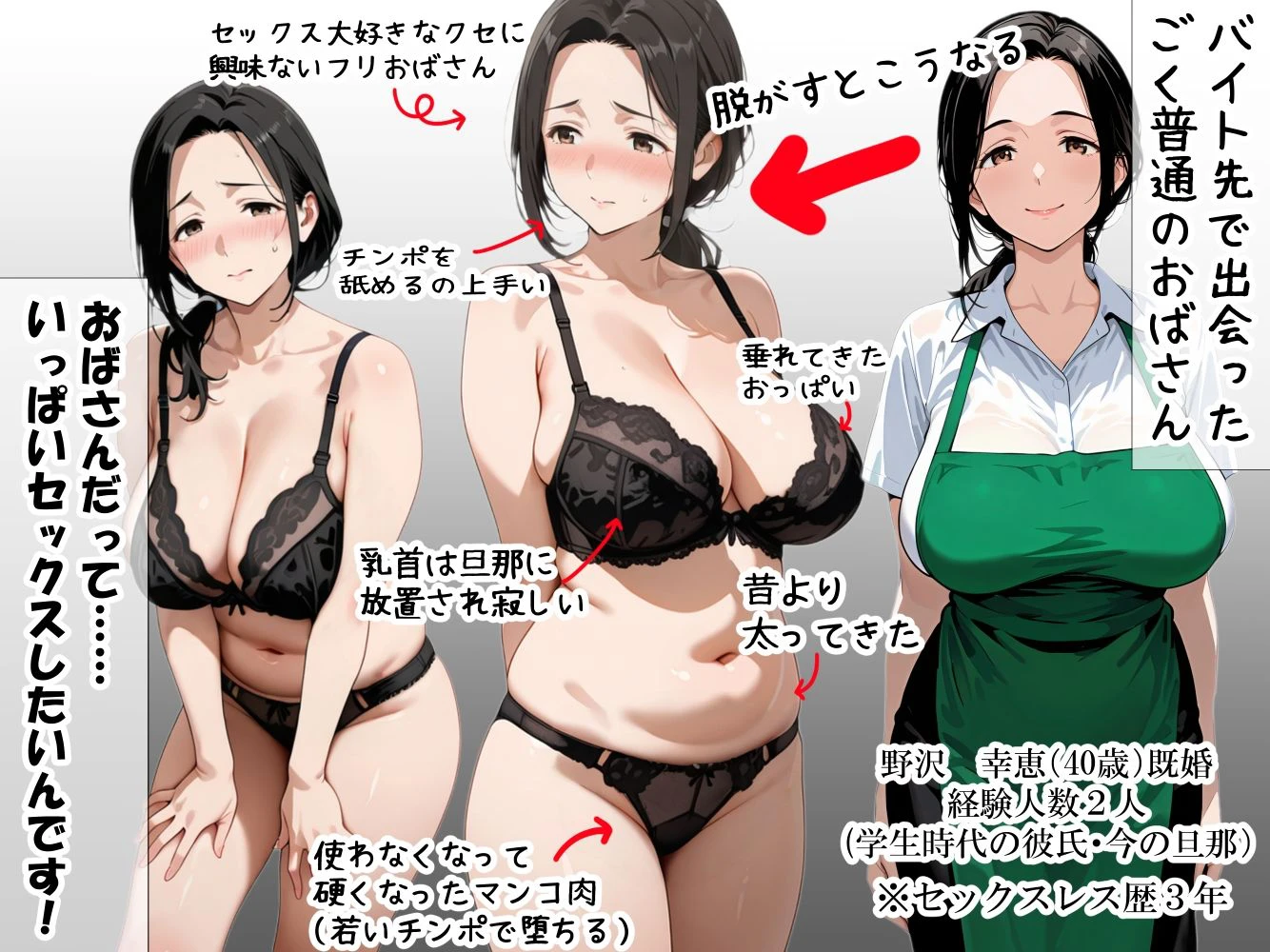 バイト先のパート主婦(40歳)を、 お持ち帰りしたら…欲求不満の膣は硬いチンポ一本即墜ちオナホ化 野沢幸恵(40歳)セックスレス歴・3年 6ページ