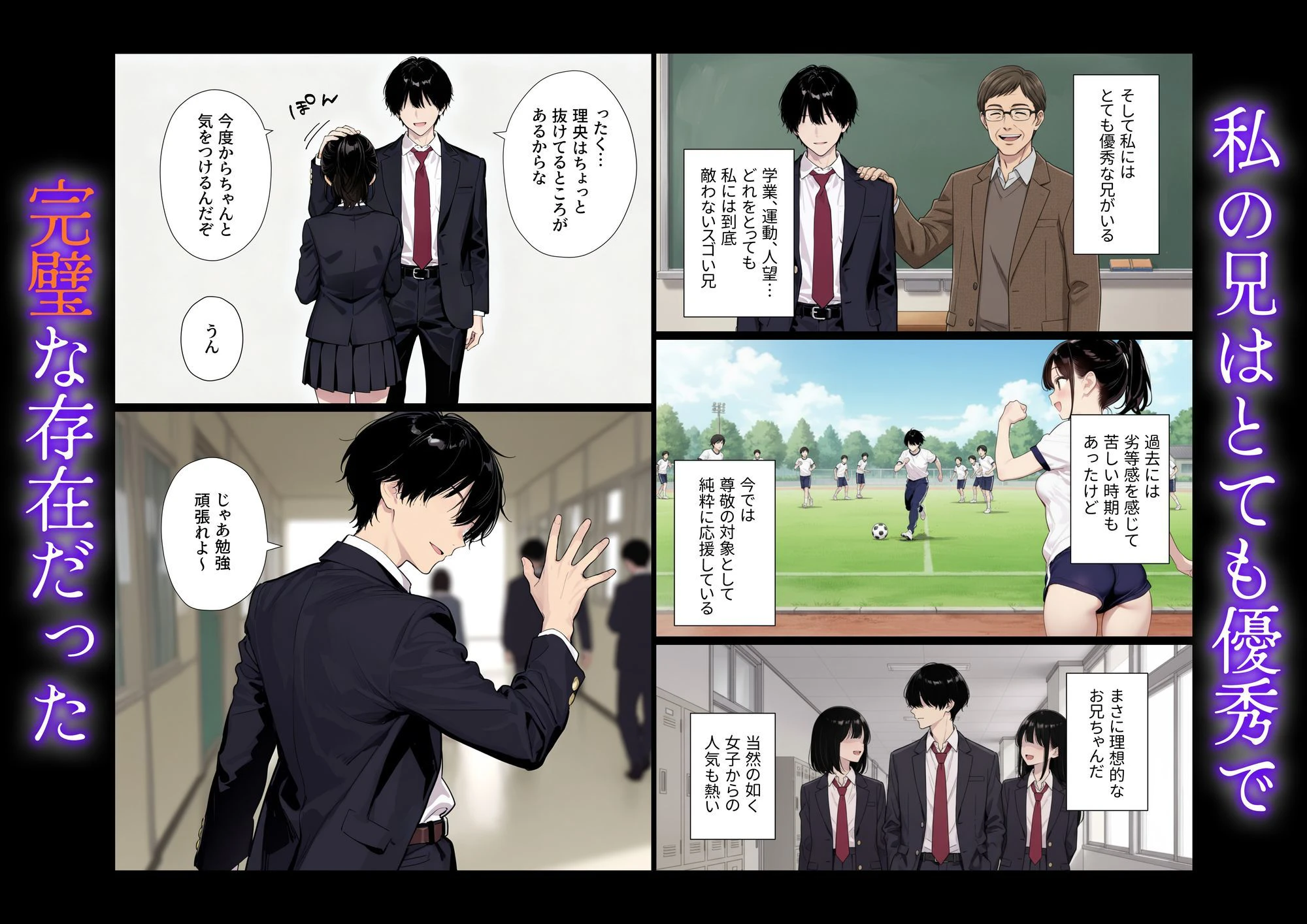 完璧だった兄が彼女にフラれて崩壊、妹への中出し依存セックスがもう止まらない 2ページ