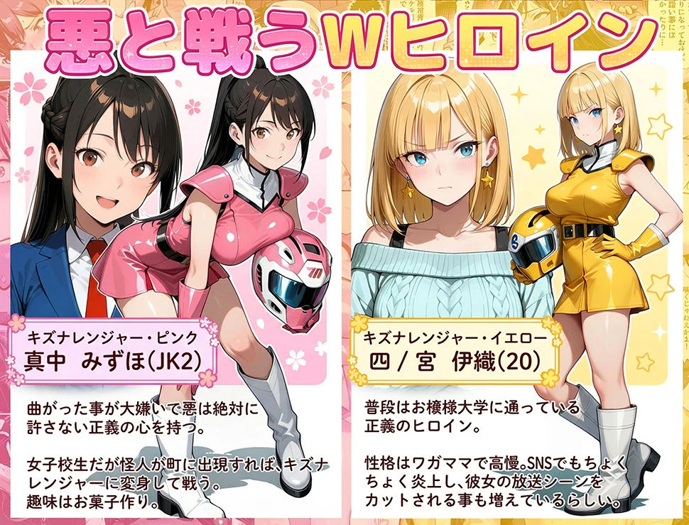 正義の戦隊ヒロイン!無限ハードSEXで戦えないほど快楽依存に調教され悪の組織に完堕ちする!・後編 3ページ