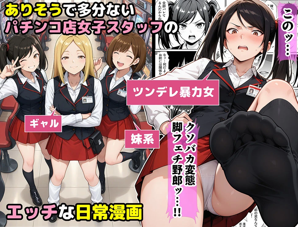 パチンコ店長の俺。女子スタッフのシコい足で毎日脳汁出してたらイチャラブSEXする事になった！〜ただし時々殴られる〜 3ページ