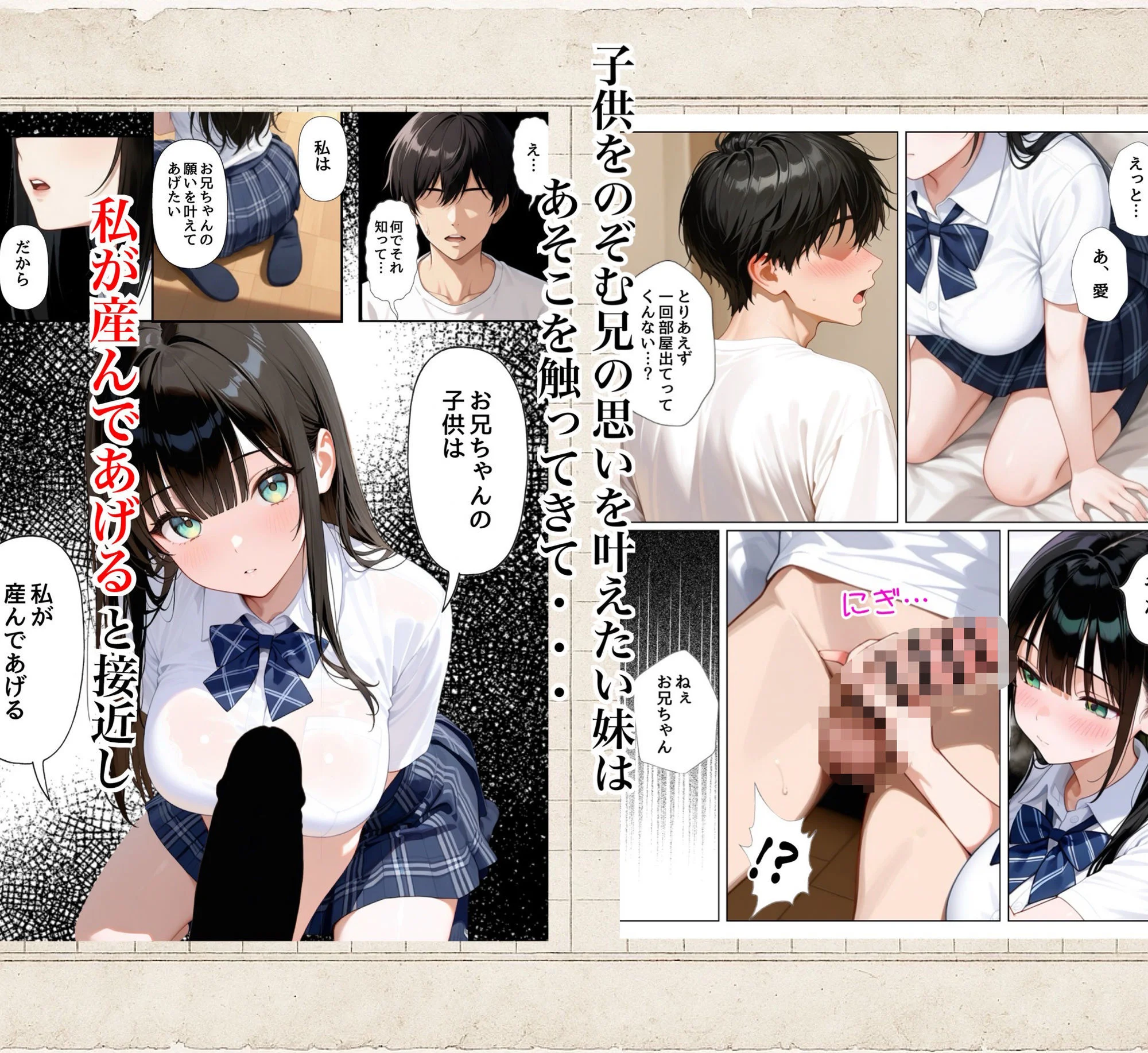 俺を好きすぎる妹がベロキス中出し懇願してくるので精液まみれにして孕ませてしまった話 5ページ