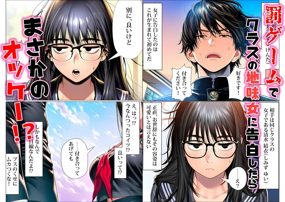 罰ゲームで地味ブスに嘘告白したら、孕ませちゃって結婚することになった エロ漫画 無料