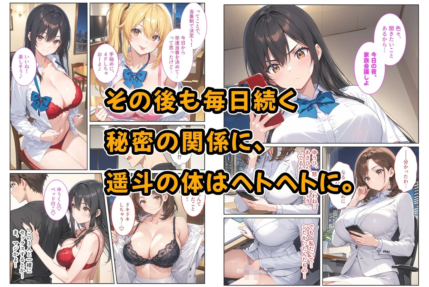 養子になったら爆乳義母と双子義妹に誘惑されて中出しセックスしています！〜母娘ハーレム編〜 7ページ
