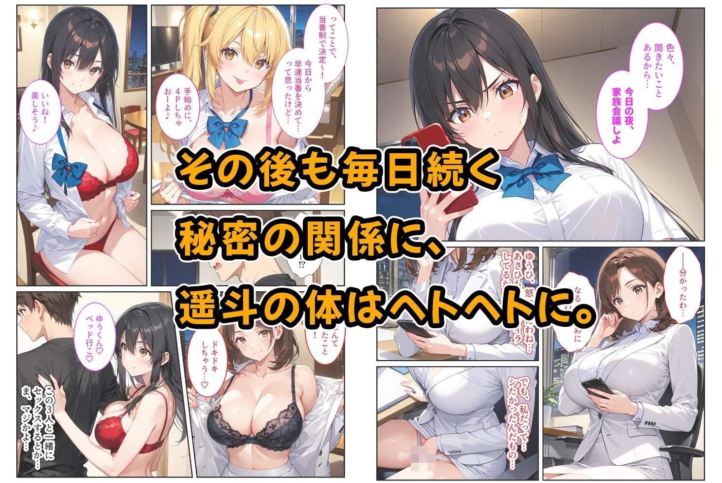 養子になったら爆乳義母と双子義妹に誘惑されて中出しセックスしています！〜母娘ハーレム編〜 8ページ