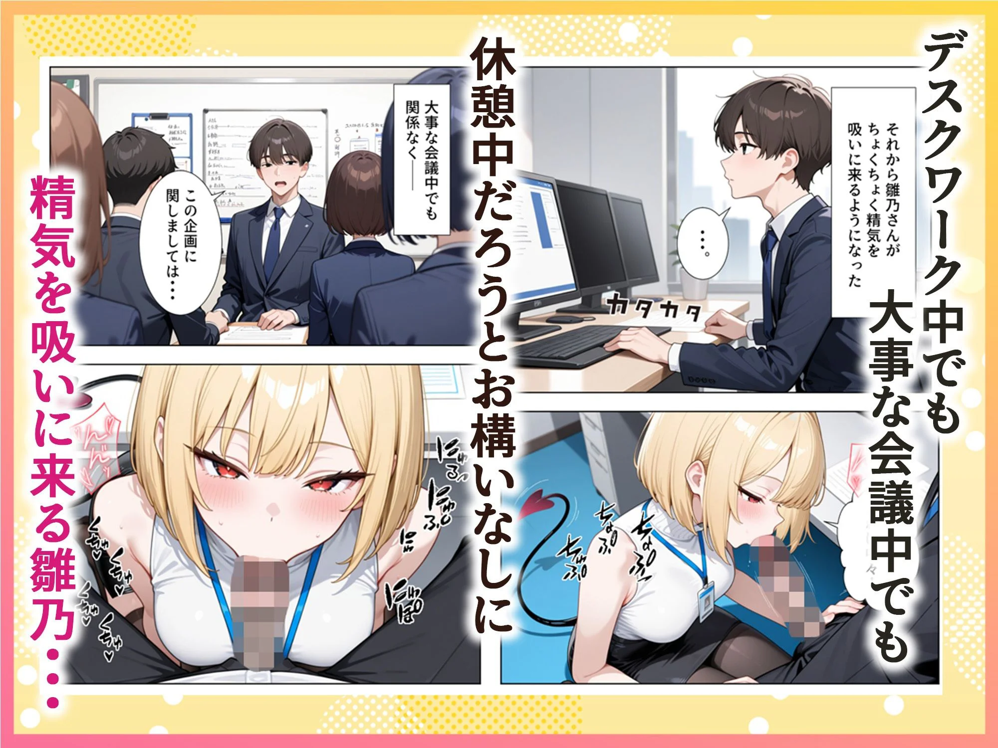 絶倫過ぎた俺が亜人OL美女達の性処理係に任命された話『サキュバス編』 9ページ