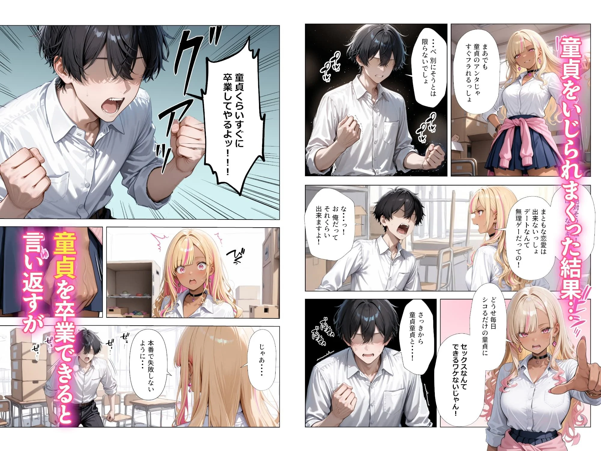 清楚彼女がいるのにギャルとの予行練習（生本番）がやめられない話【ぬるぬるエロアニメ動画同梱】 7ページ