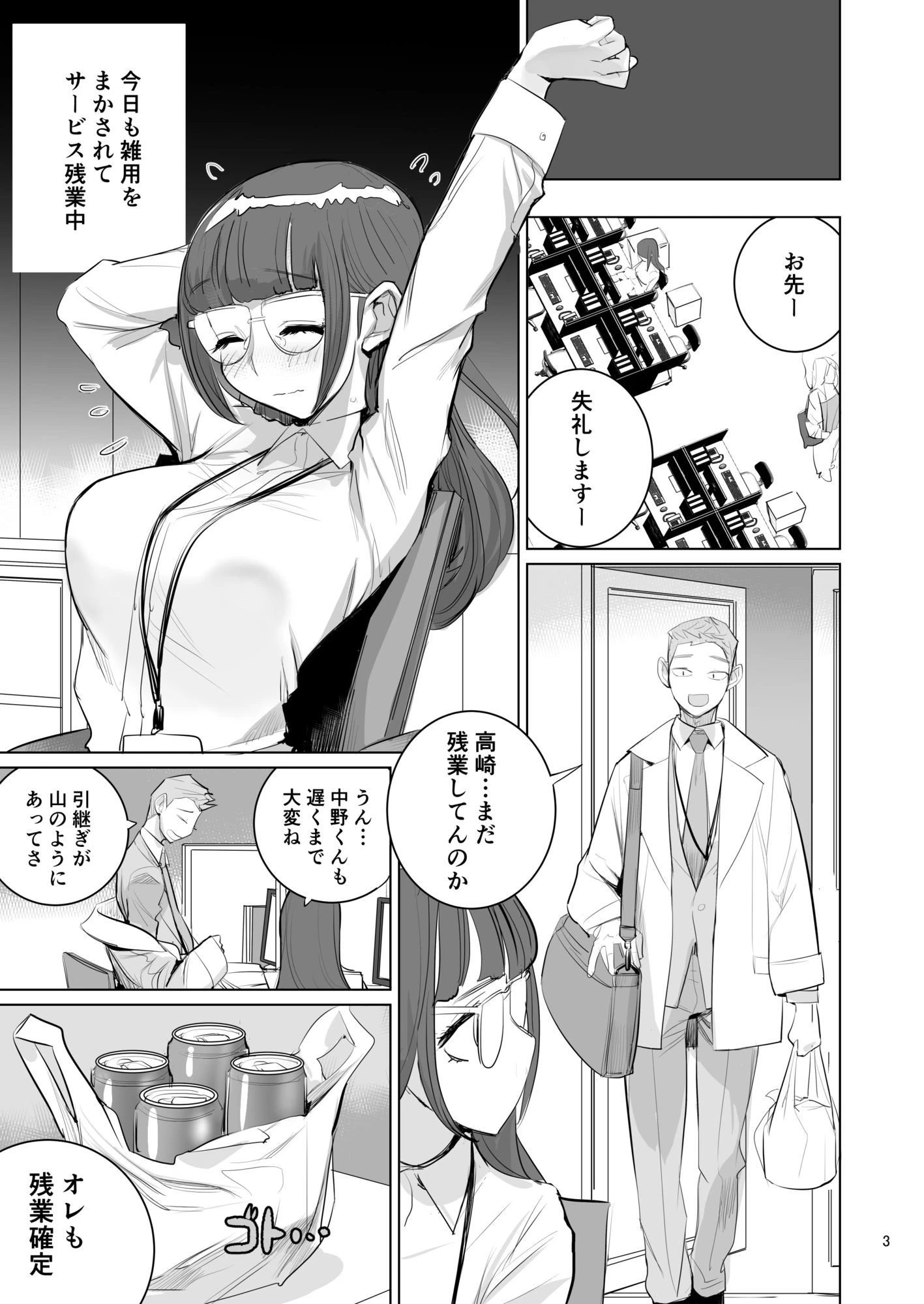 高崎栞は妄想残業中 4ページ