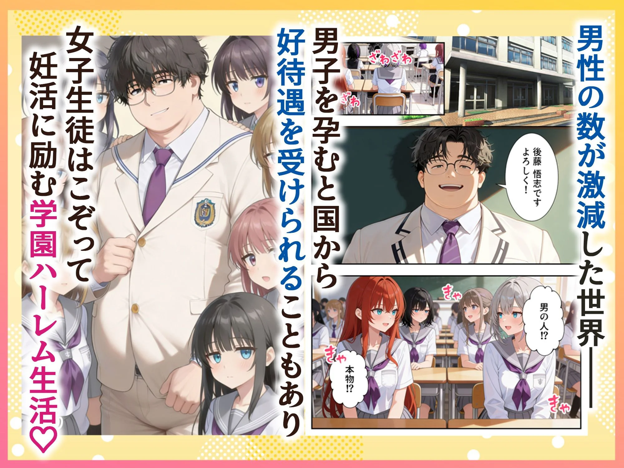 妊活ハーレム学園2 〜イケメンに全部奪われたけど転校したらまたデブス俺がチンポ王に!〜 2ページ