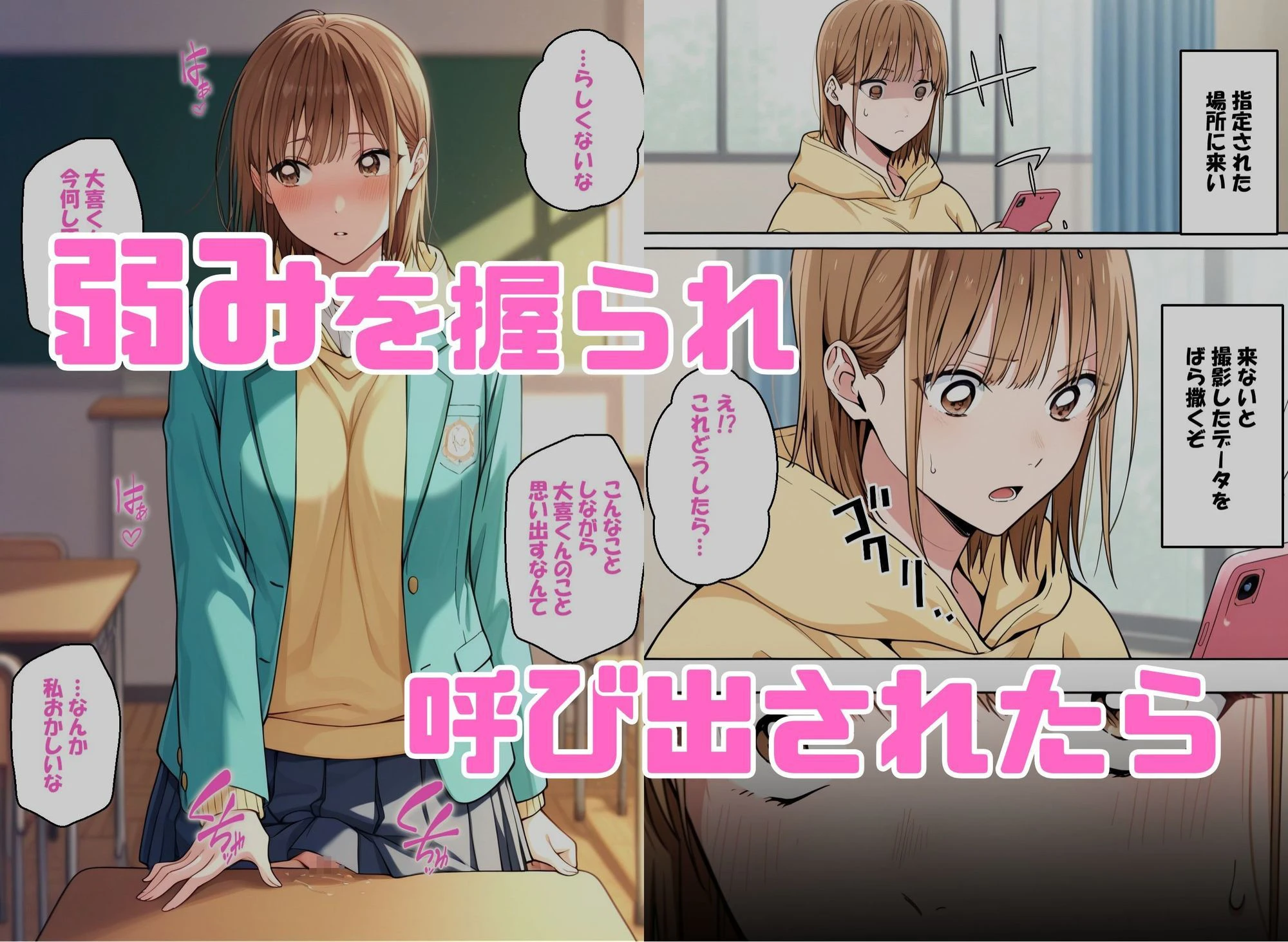 寝取られ女子 弱みをネタに支配された 鹿〇千夏 エロ漫画 無料