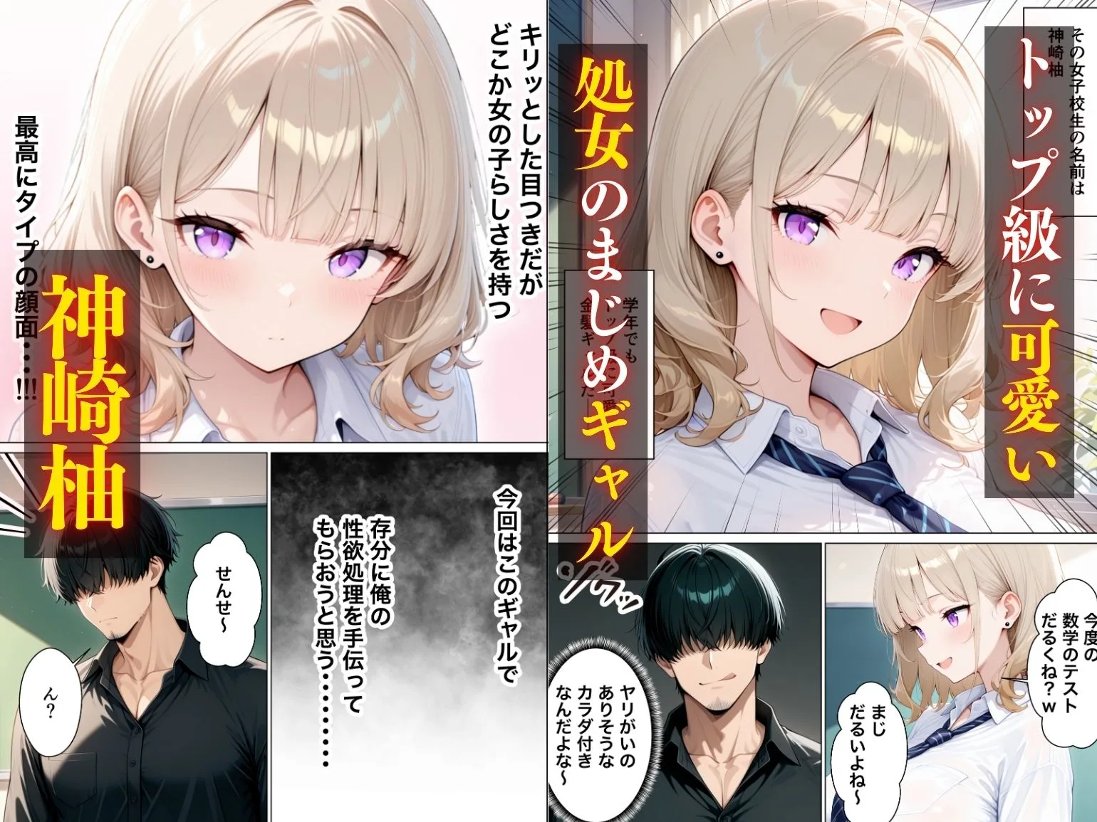 まじめ処女の教え子ギャルがクズ教師に開発される話 2ページ