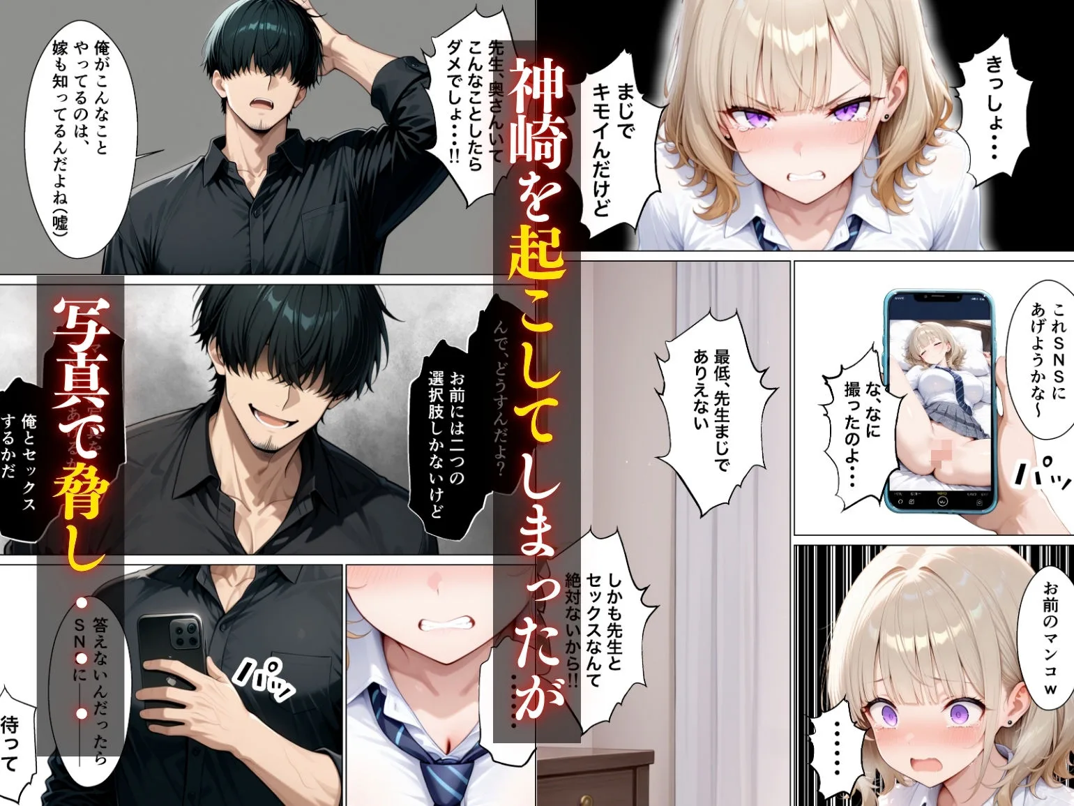 まじめ処女の教え子ギャルがクズ教師に開発される話 5ページ