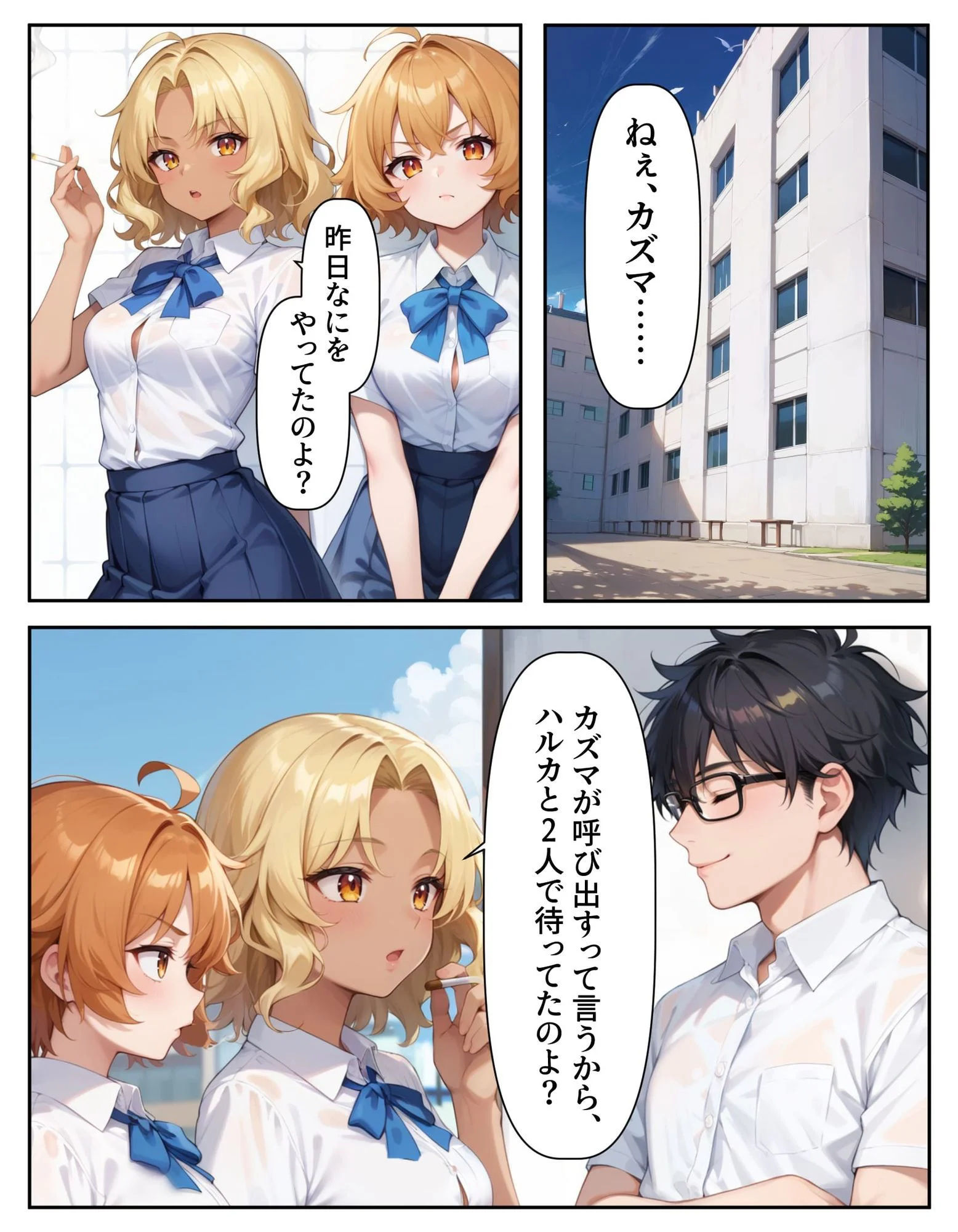 腕時計のリューズを引っ張ったら時間が停止!?好き放題に女子生徒にイタズラした話2 2ページ