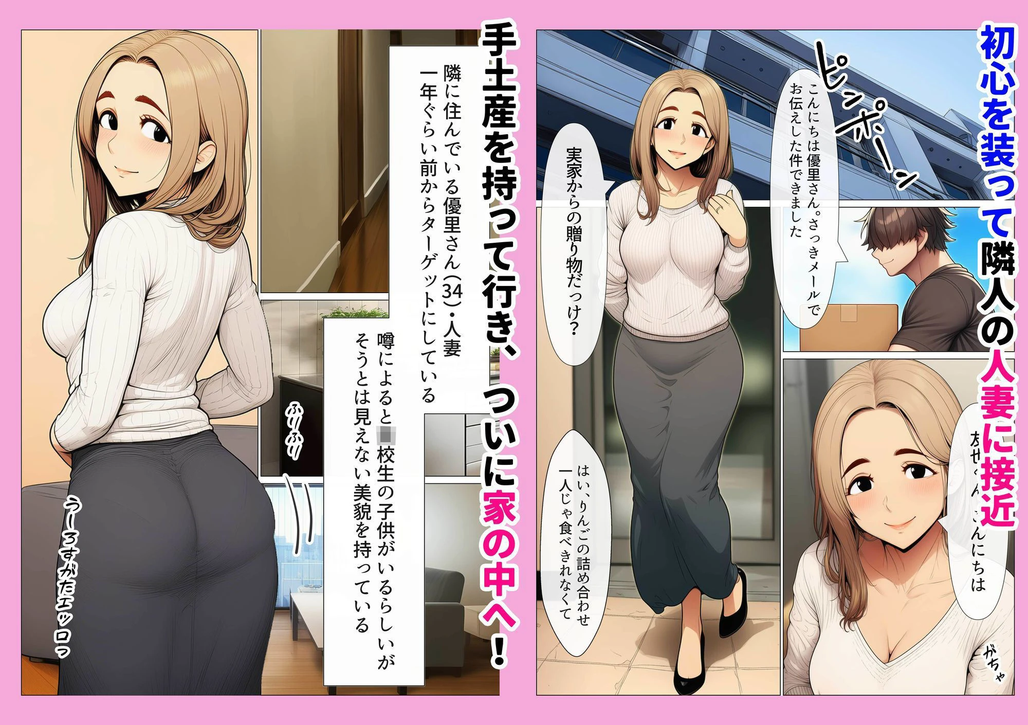 奥手のふりしてNTR成功！隣に住んでる美人主婦（34）は案外チョロかったw 2ページ