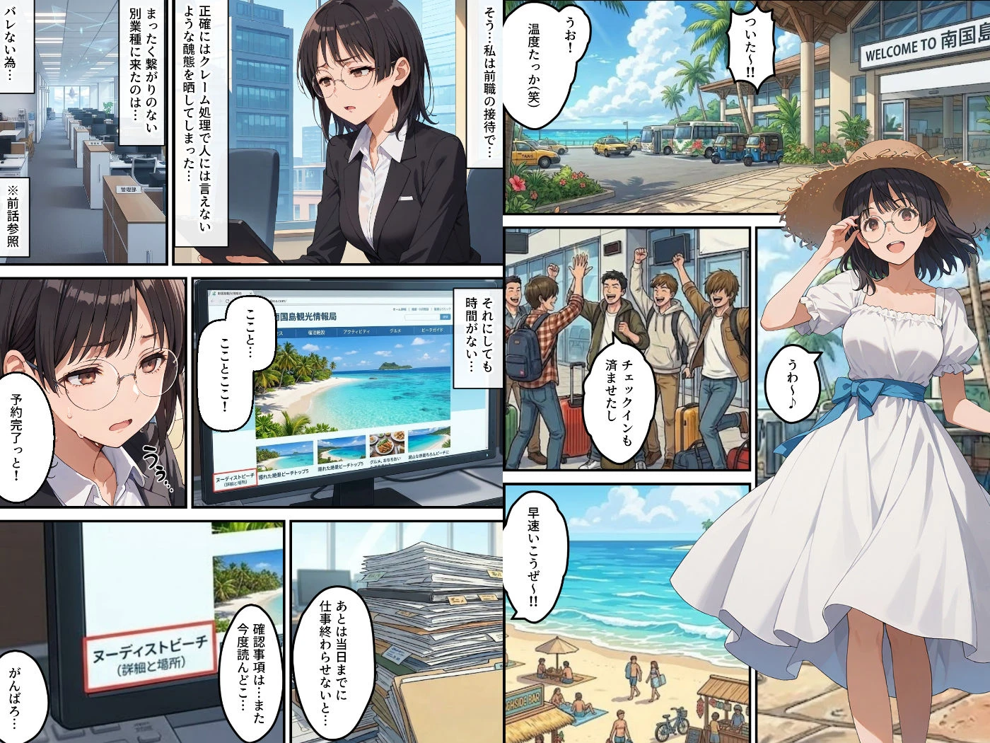 社員旅行でヌーディストビーチってバカなのか！？ー完璧新人ちゃんの失敗プラン！ 2ページ