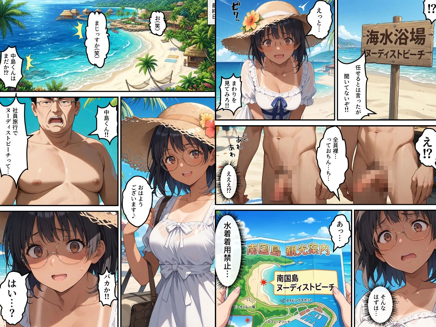 社員旅行でヌーディストビーチってバカなのか！？ー完璧新人ちゃんの失敗プラン！ 6ページ