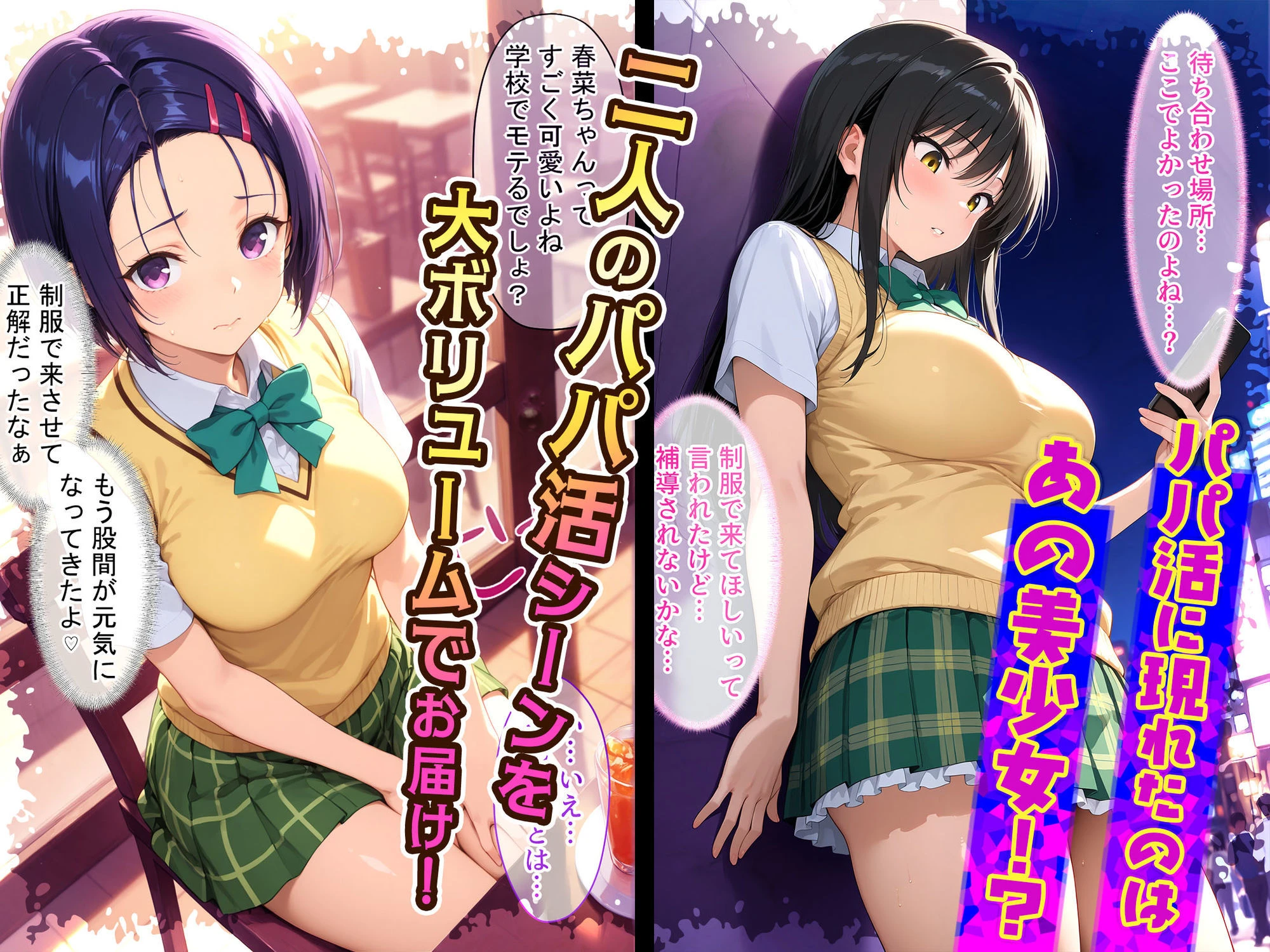 放課後、彼女たちはパパと会う 〜唯と春菜のはじめてのパパ活〜 2ページ