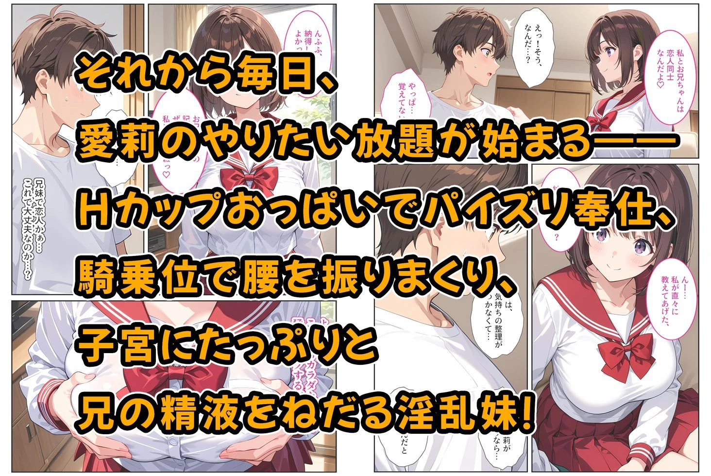 記憶喪失の兄を騙して中出しセックスをねだってくる爆乳妹〜たわわに実った妹おっぱいに欲情して我慢できない〜 7ページ
