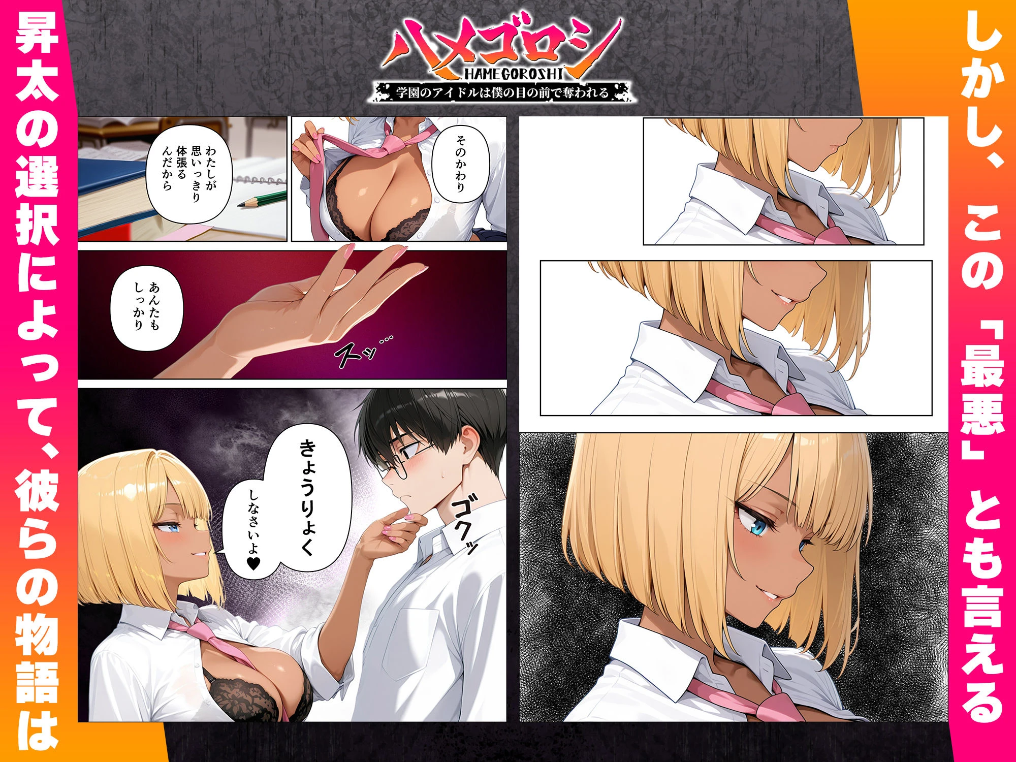 【本編345P!フルカラー】ハメゴロシ〜学園のアイドルは僕の目の前で奪われる〜 8ページ