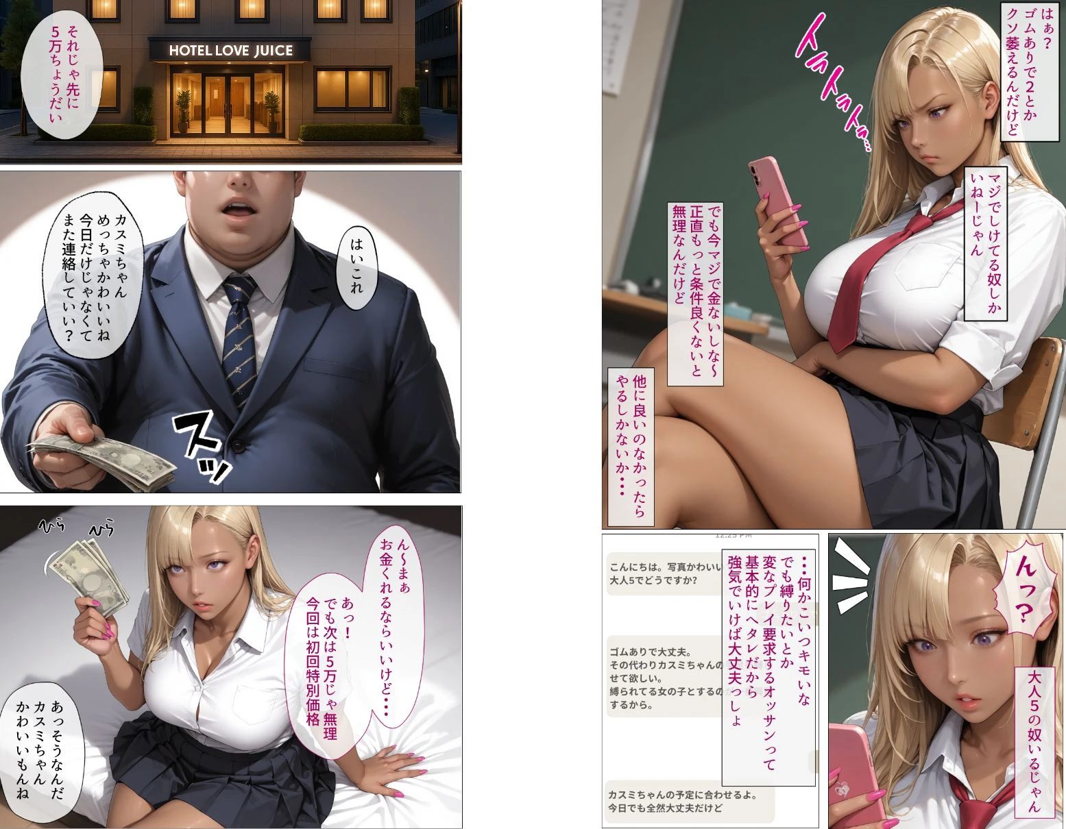 塩対応の生意気なパパ活ギャルが堕ちるまで・・・ 2ページ