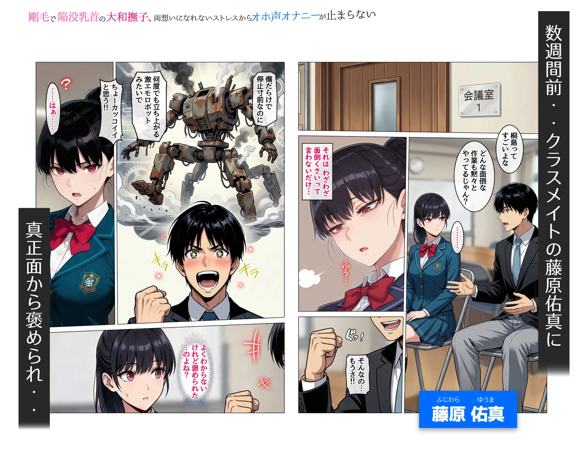 剛毛で陥没乳首の大和撫子、両想いになれないストレスからオホ声オナニーが止まらない 5ページ