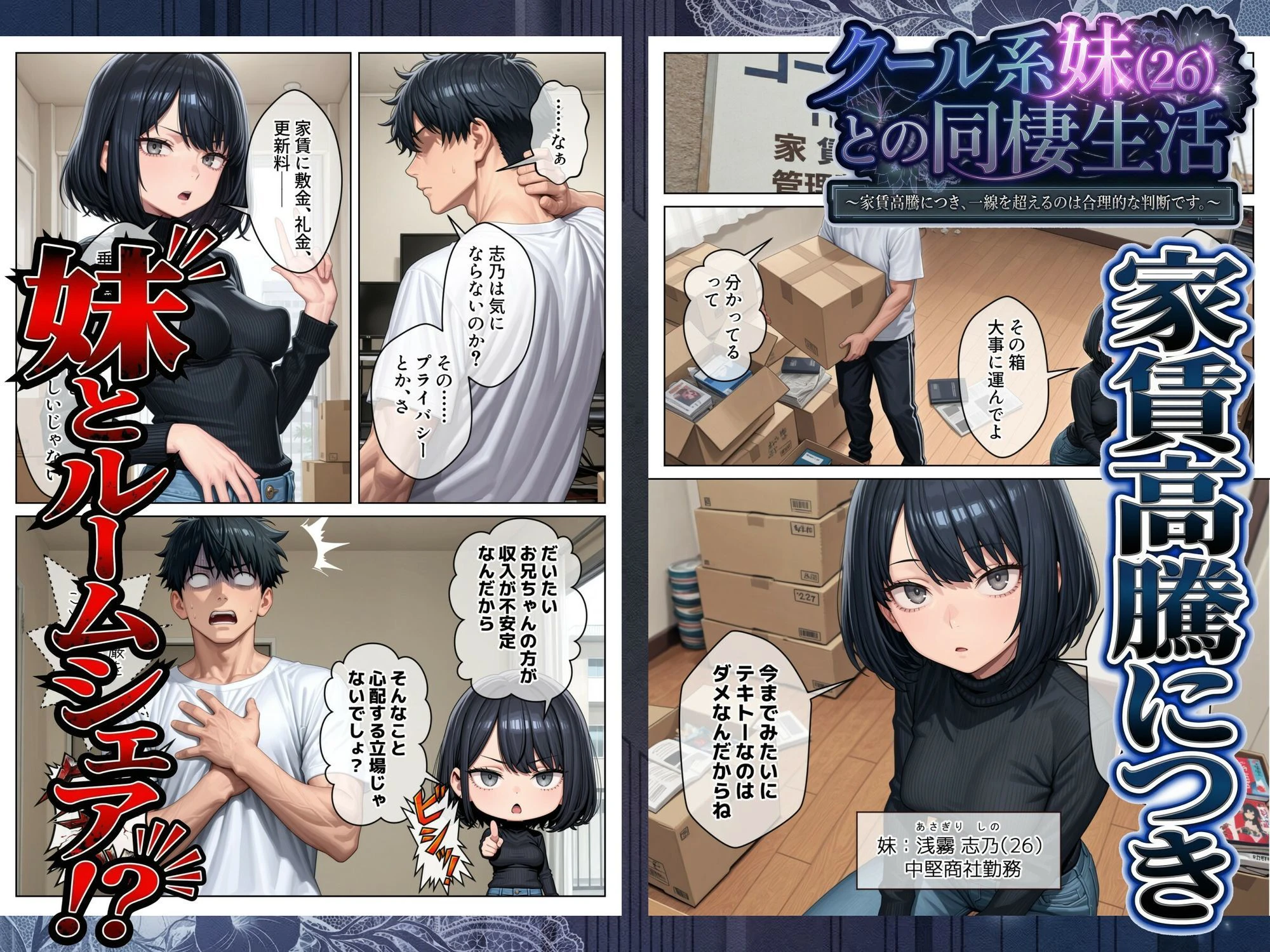 クール系妹（26）との同棲生活 〜家賃高騰につき、一線を超えるのは合理的な判断です。〜 2ページ