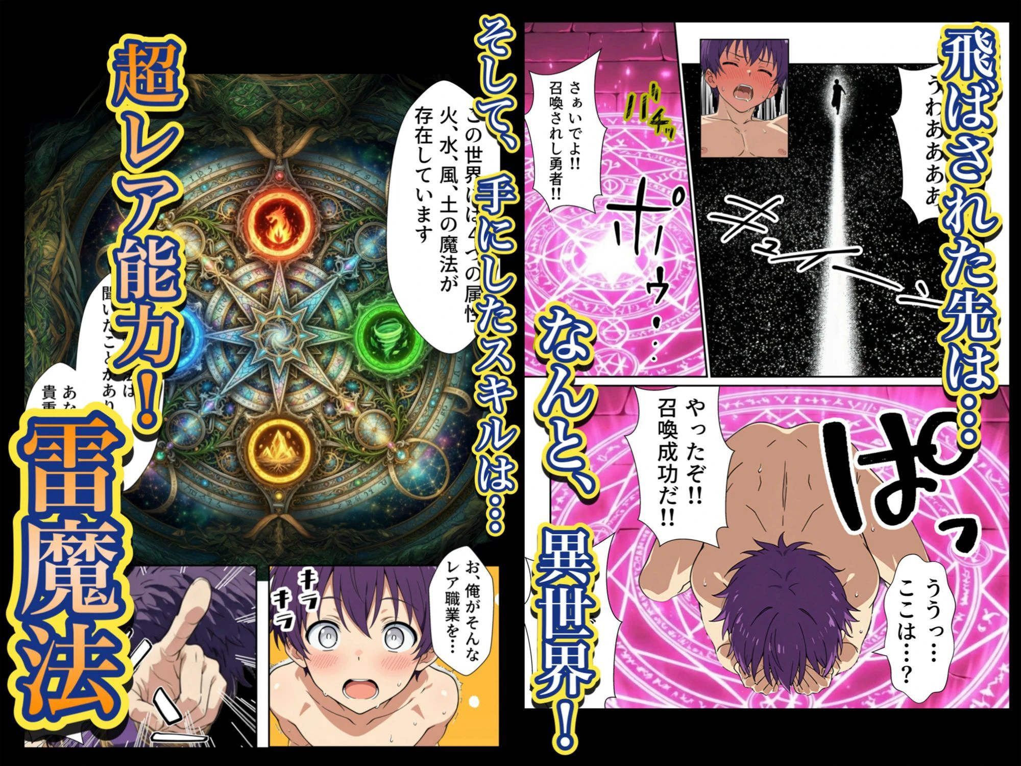 異世界召喚された最弱の雷魔法使い、体術で無双しまくり国へ復讐し、女全員を性奴●にした話 3ページ