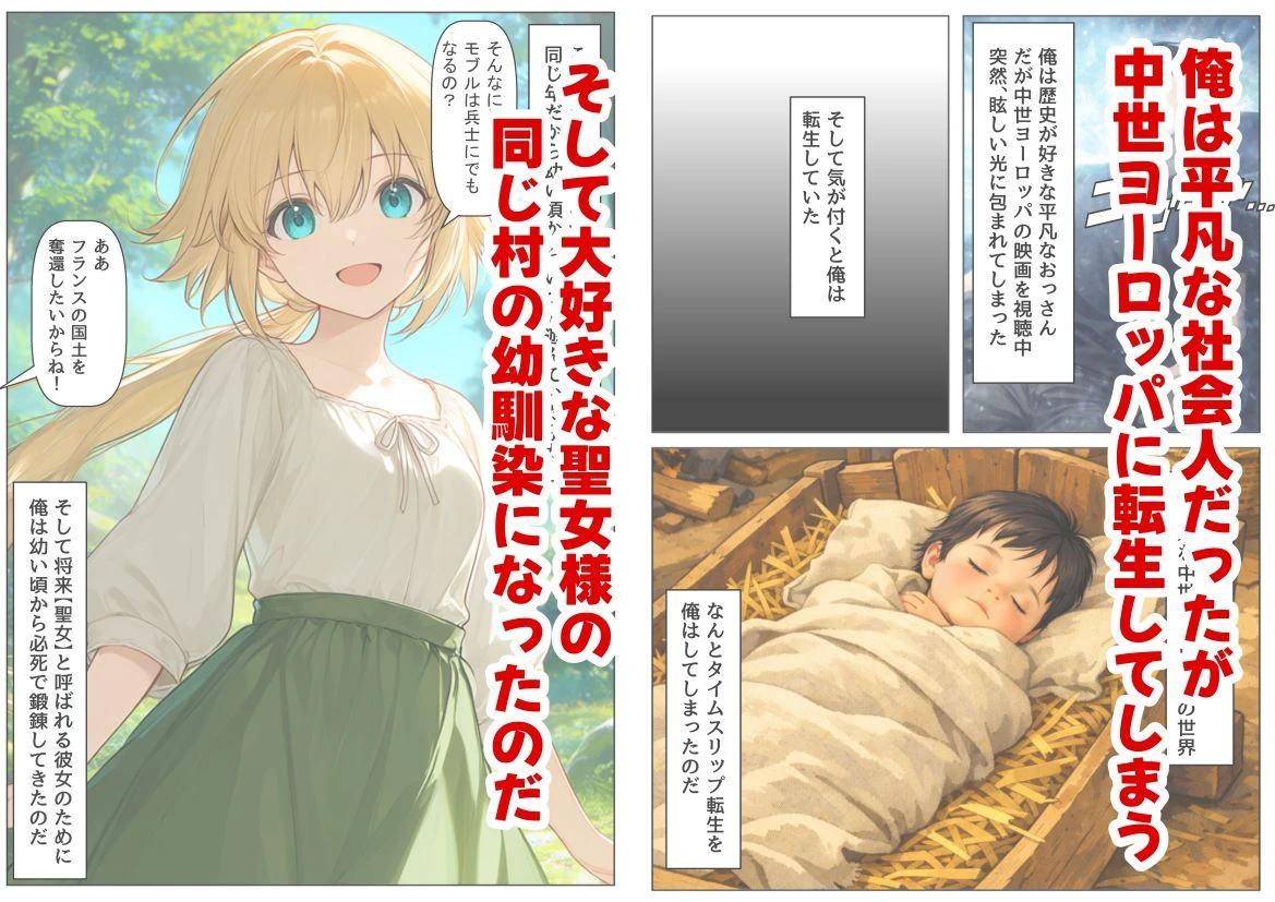 ジャンヌダル●の幼馴染に転生した俺は、彼女の悲惨な歴史を変える!! 2ページ