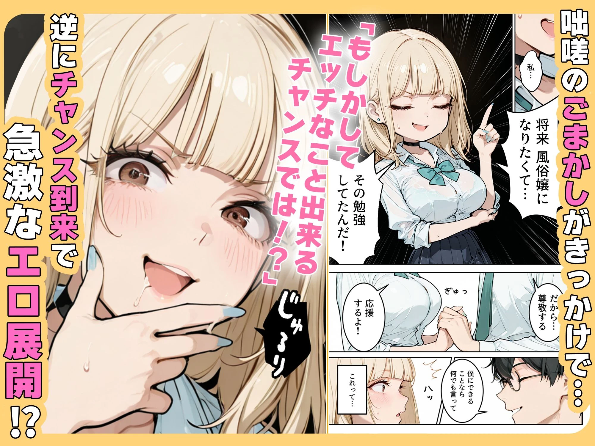 おバカギャルと勘違い風俗プレイでドキドキいちゃラブH 4ページ