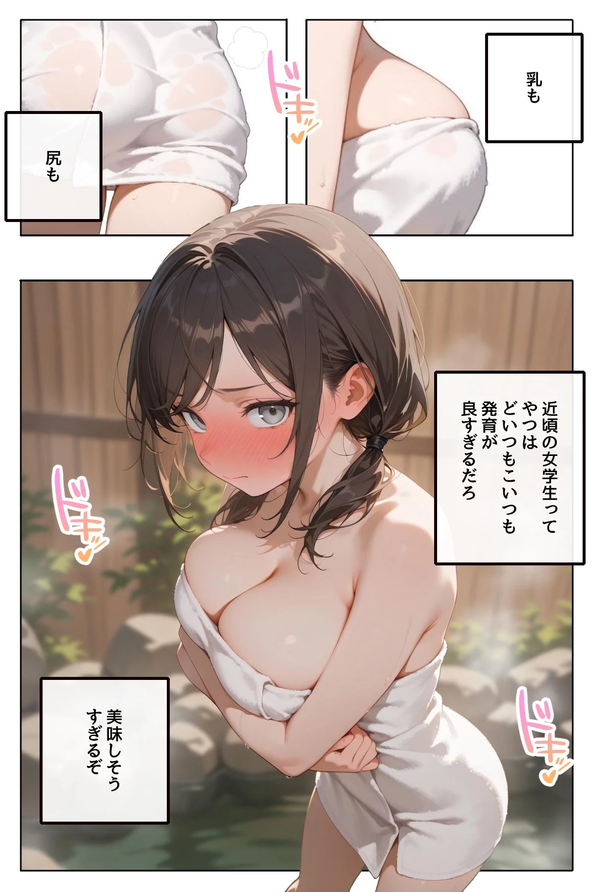 どこの女子校にもありふれた普通の性指導  〜温泉学園〜  1 2ページ