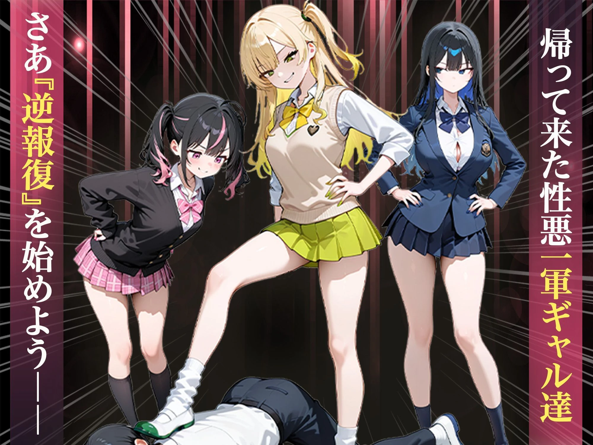 いじめられていた陰キャのボクが1軍ギャル達に中出し報復する話 〜メス堕ちリバース 2ページ