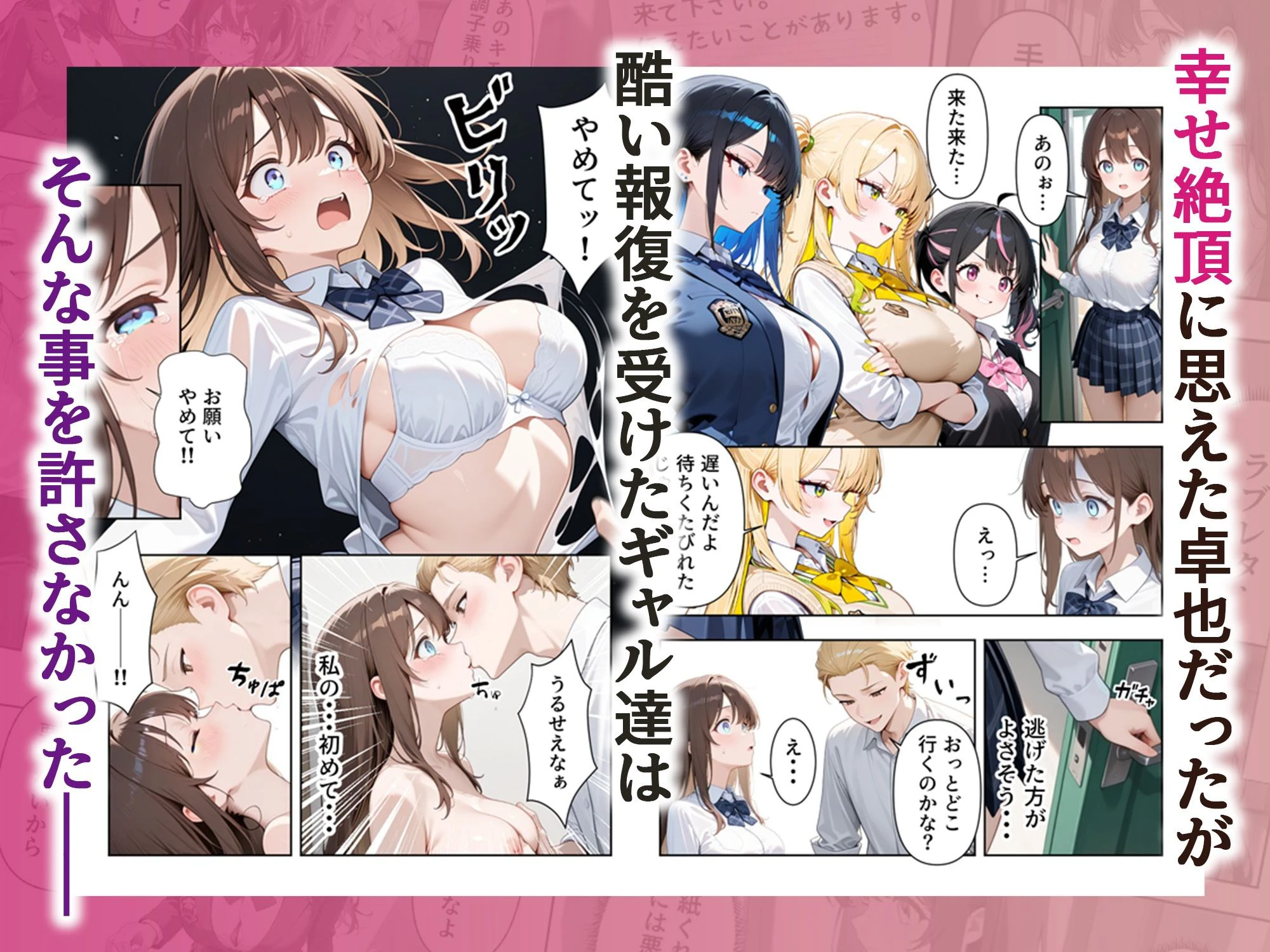 いじめられていた陰キャのボクが1軍ギャル達に中出し報復する話 〜メス堕ちリバース 6ページ