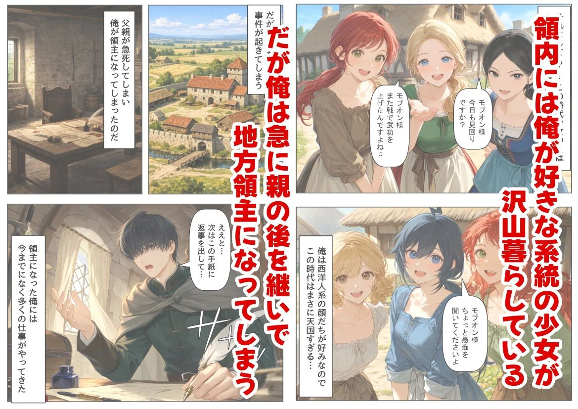 中世領主に転生した俺は、【初夜権】で処女を抱きまくる 3ページ