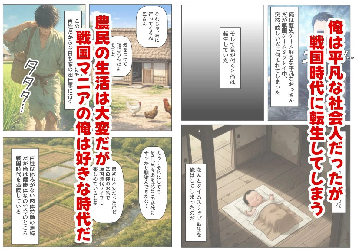 《戦の乱取り（略奪）》 戦国時代の農村に俺が転生したら、エロすぎた史実の話 2ページ