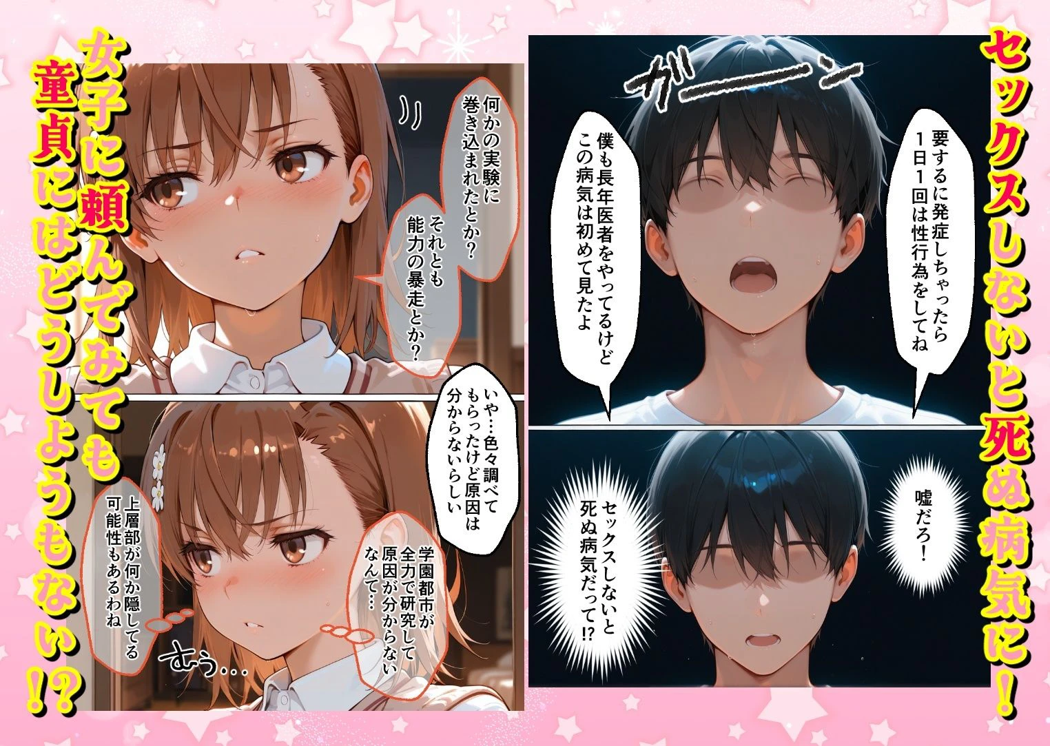 ヌプヌプしないと〇ぬ病気になりハメまくり救済（はーと）ハーレム性活 僕の部屋がヤリ部屋化…！？ 能力者編 2ページ