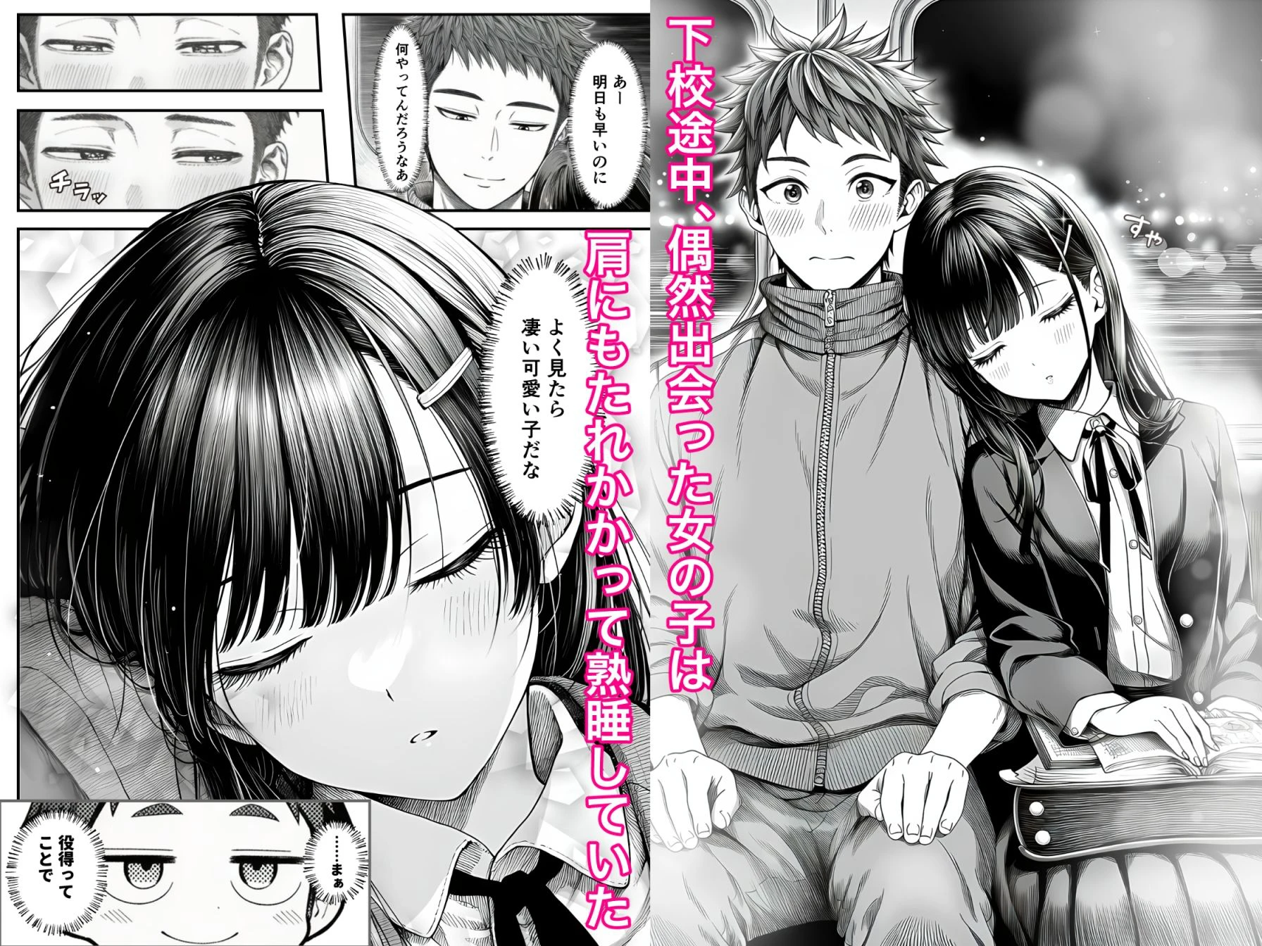 電車で何度も肩にもたれかかってくる女の子と、子作りセックスしてしまった 2ページ