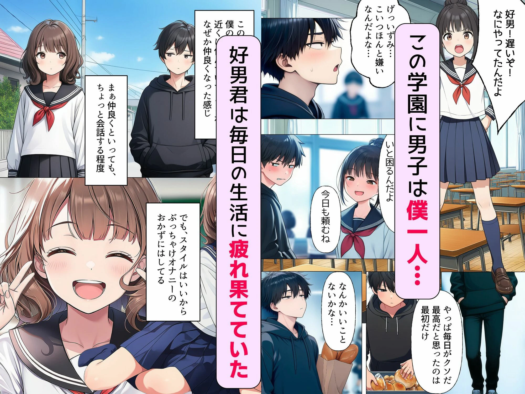 【漫画】僕が神アプリを使って女子全員とやっちゃった話 3ページ