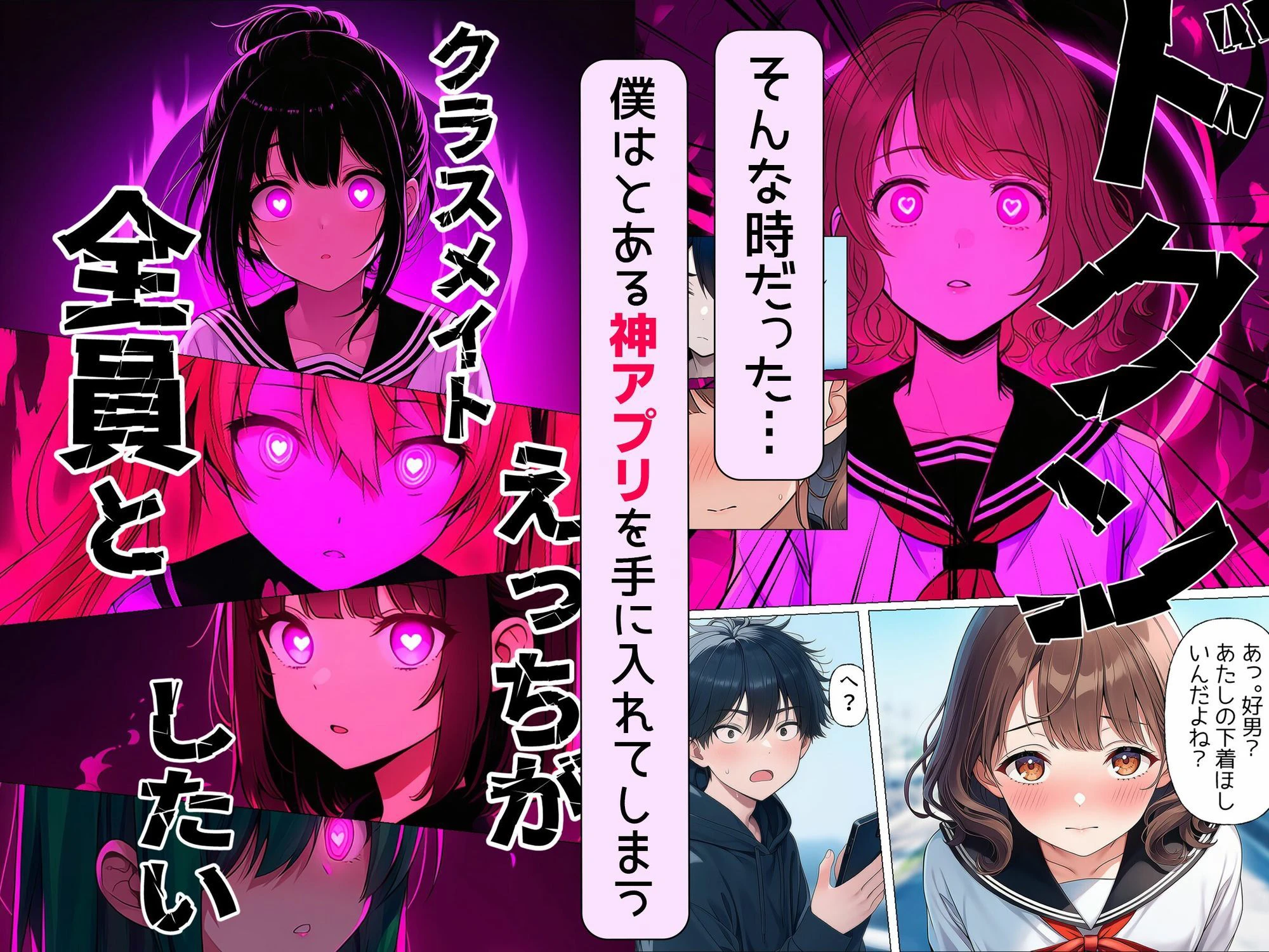 【漫画】僕が神アプリを使って女子全員とやっちゃった話 4ページ