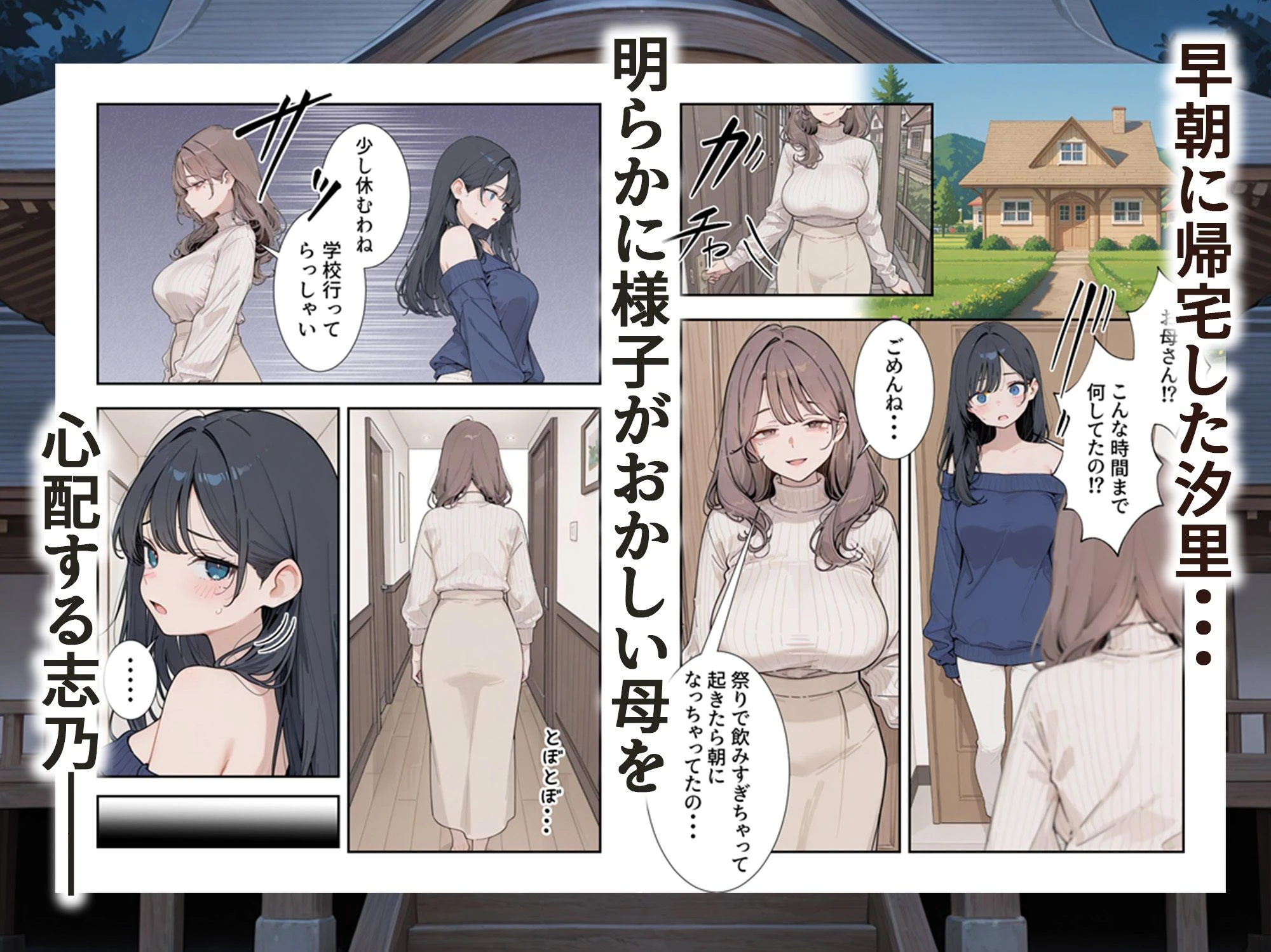 因習村 〜引っ越した田舎の祭事でメス堕ちする母娘〜 6ページ
