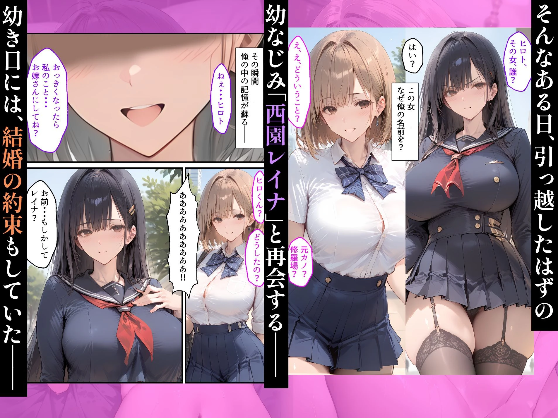 【漫画】幼なじみとの浮気で人生初セックスしたら、嫉妬した彼女の中出しおねだりが止まらない話 4ページ