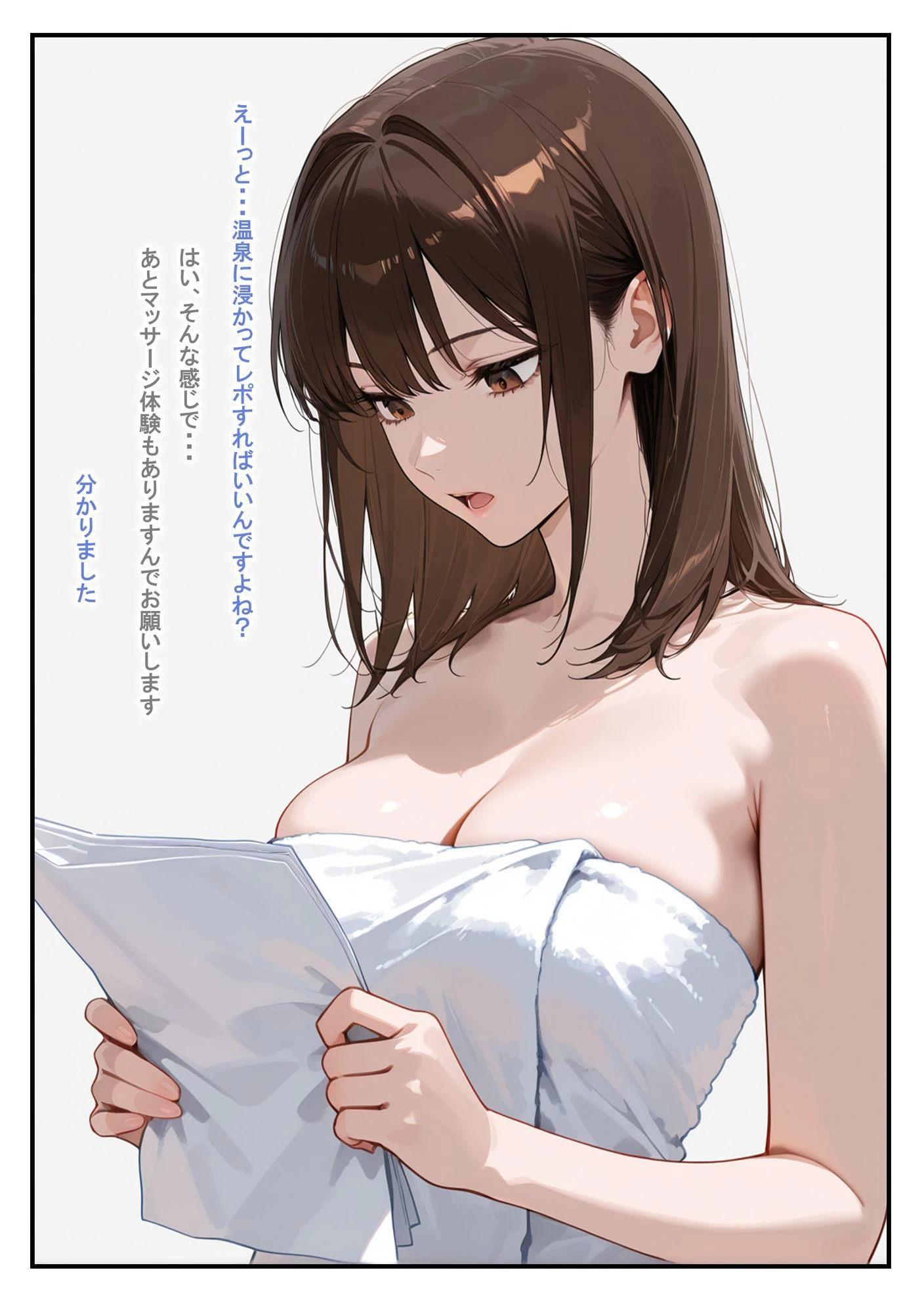 温泉ロケ、女子アナ、常識改変済。〜汗だくセックスマッサージ〜 8ページ