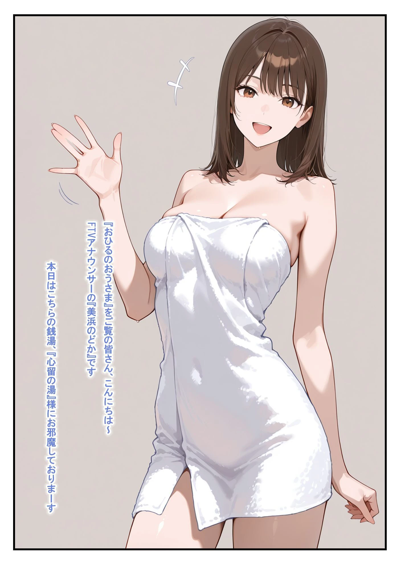 温泉ロケ、女子アナ、常識改変済。〜汗だくセックスマッサージ〜 10ページ