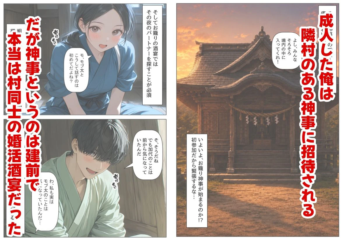 戦国時代の農村に俺が転生したら、神事が乱交だった件 4ページ